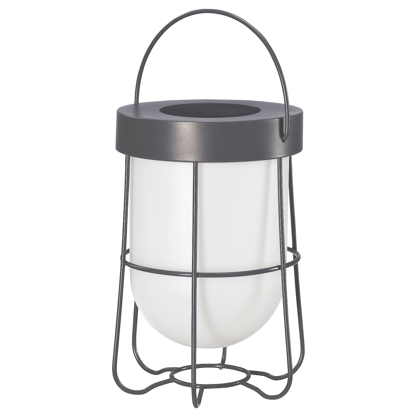 IKEA SOLVINDEN lampa stołowa, na baterię słoneczną/szary, 18 cm