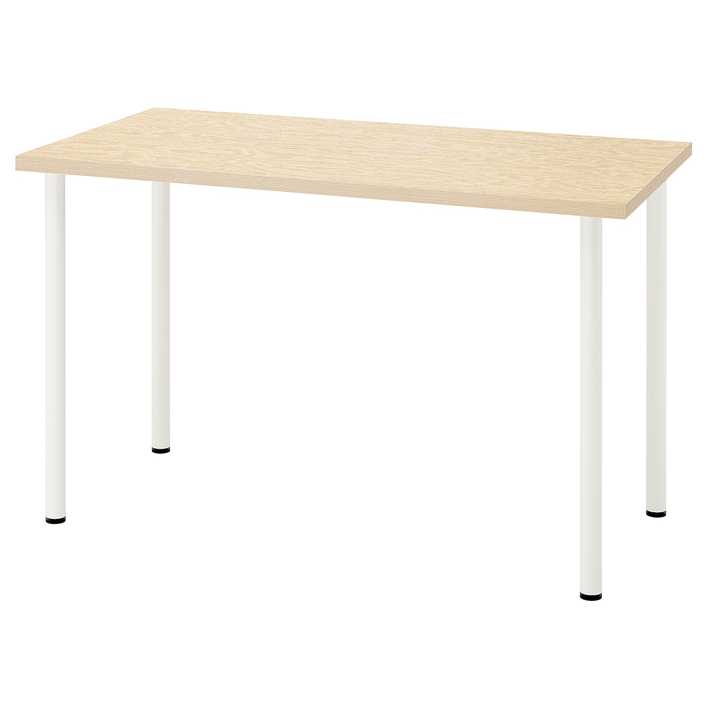 IKEA MITTCIRKEL / ADILS biurko, żywy efekt sosny biały, 120x60 cm