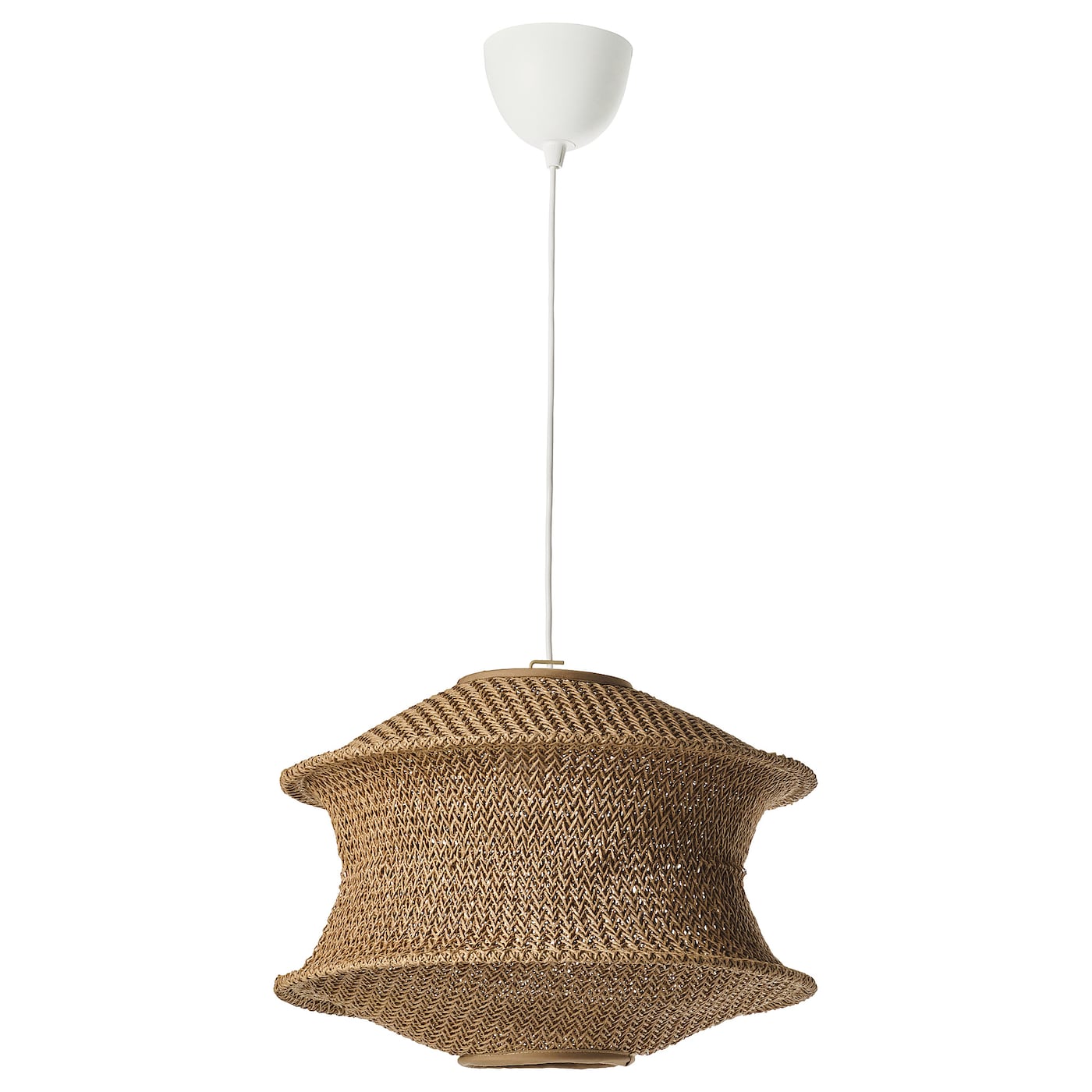 IKEA BLÅSTÅNG / HEMMA lampa wisząca, beżowy/biały, 45 cm