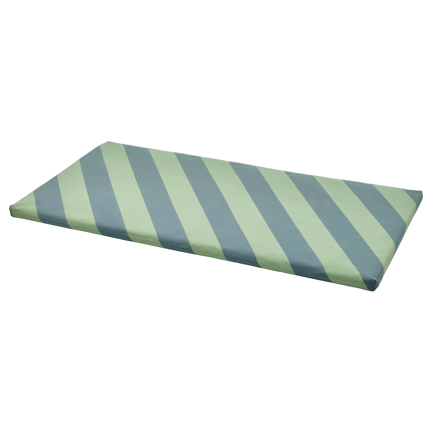 IKEA BÄNKKAMRAT poduszka na ławkę, niebieski/zielony, 90x50x3 cm