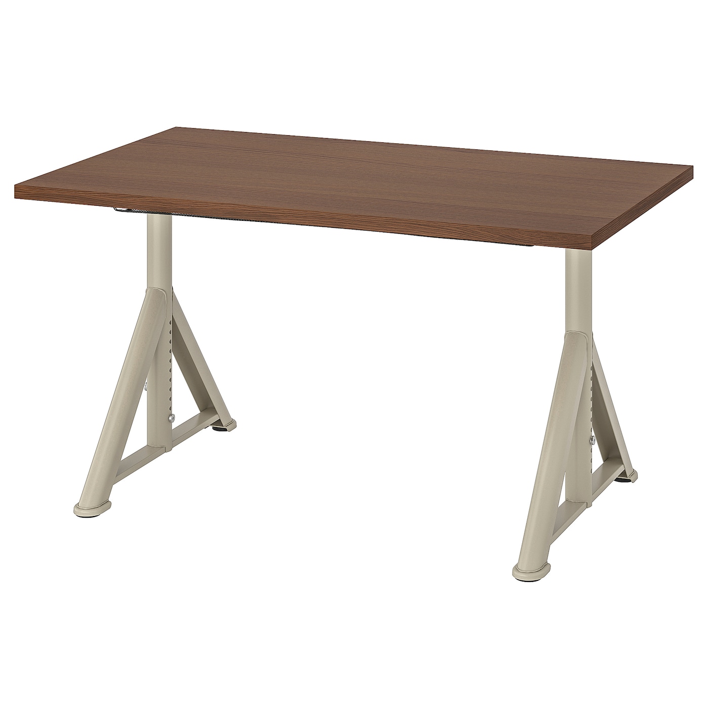 IKEA IDÅSEN biurko, brązowy/beżowy, 120x70 cm