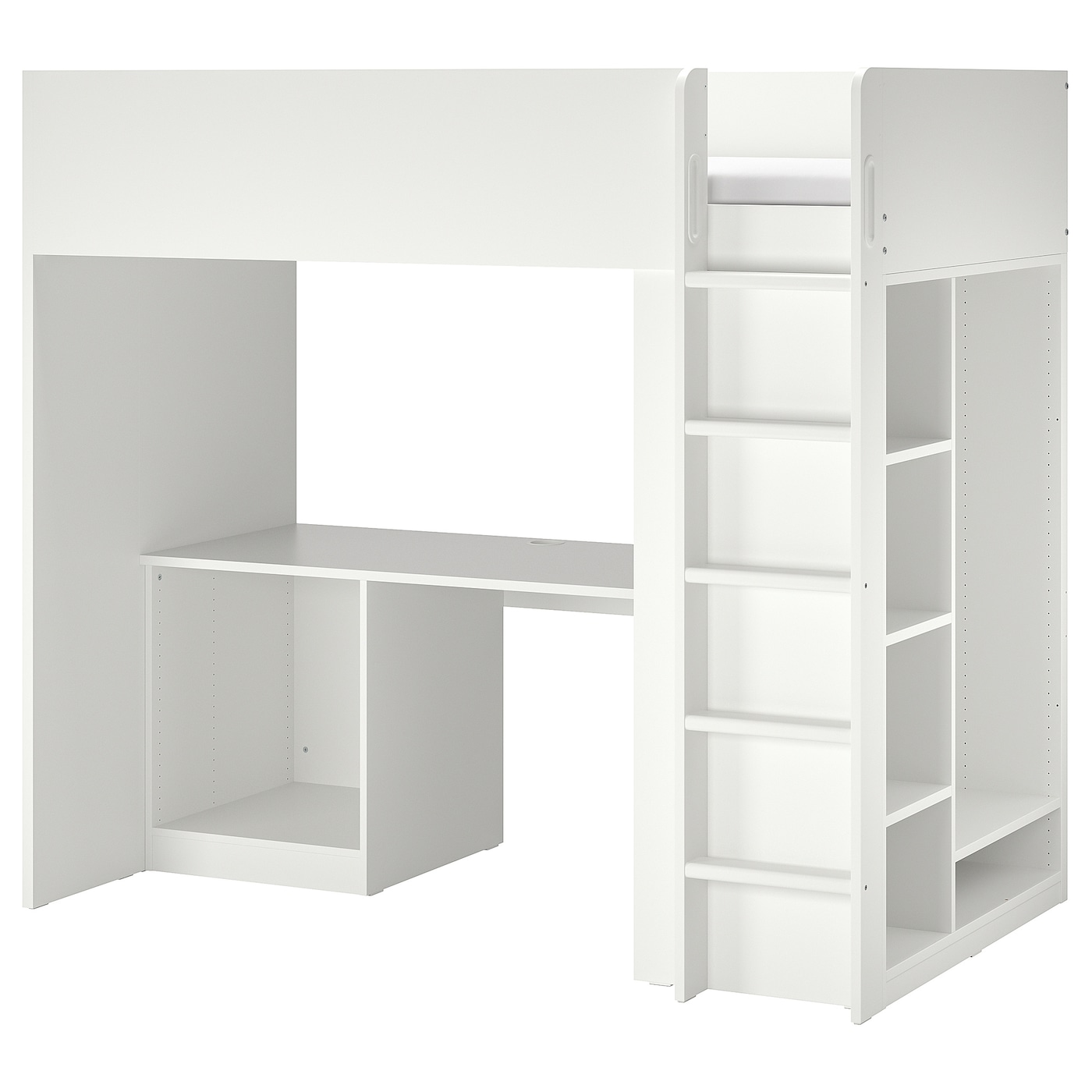 IKEA SMÅSTAD rama łóżka na antresoli/biur/sza, biały, 90x200 cm
