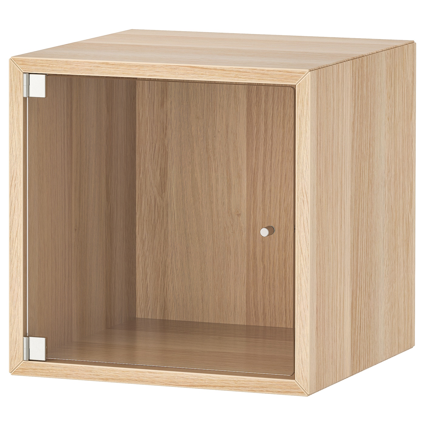 IKEA EKET szafka śc/szkl drzwi, imitacja dębu bejcowanego na biało, 35x35x35 cm