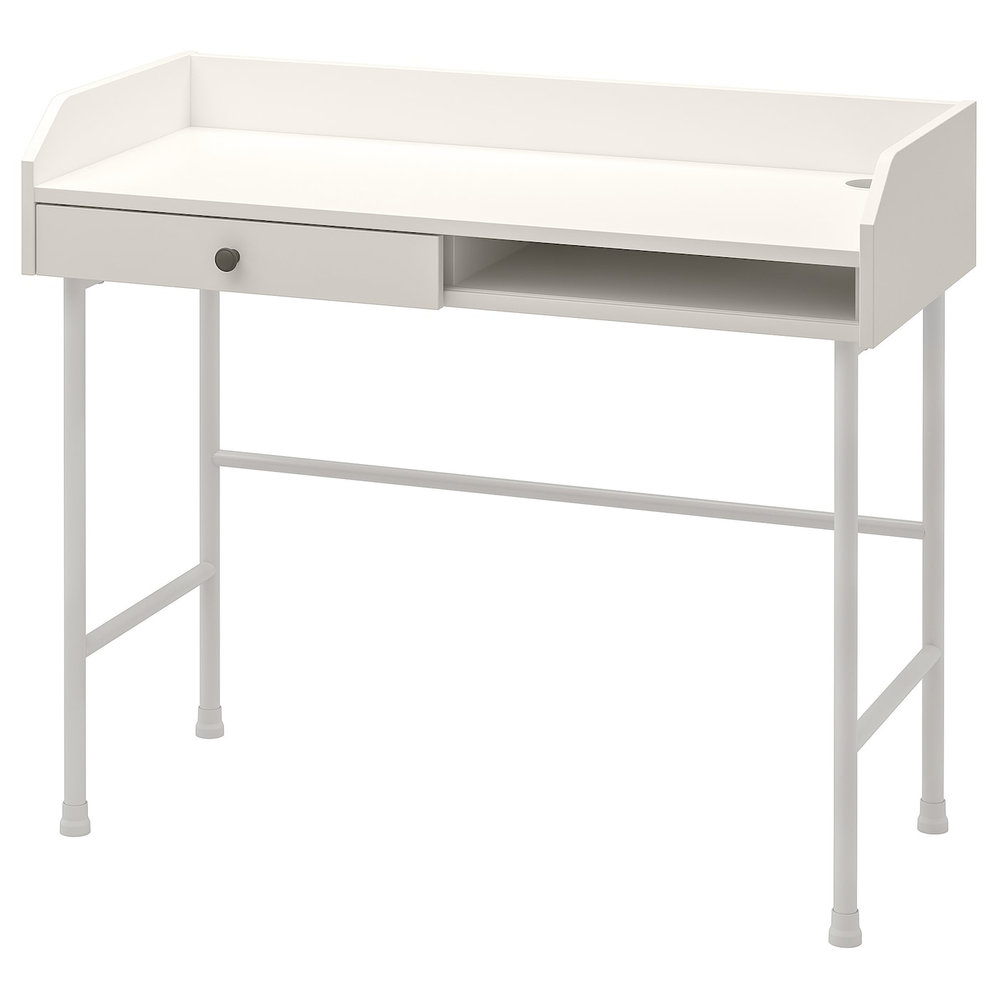 IKEA HAUGA biurko, biały, 100x45 cm