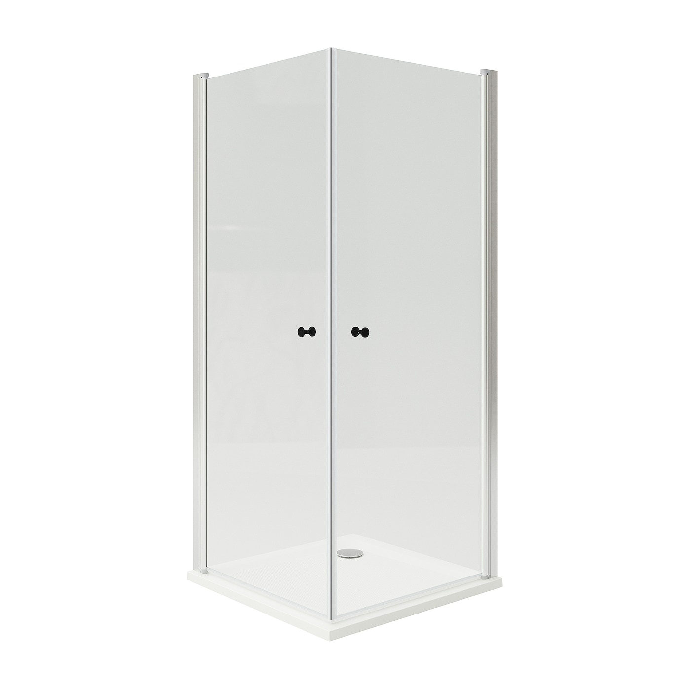 IKEA OPPEJEN / FOTINGEN kabina prysznicowa 2 drzwi/brodzik, 90x90x205 cm