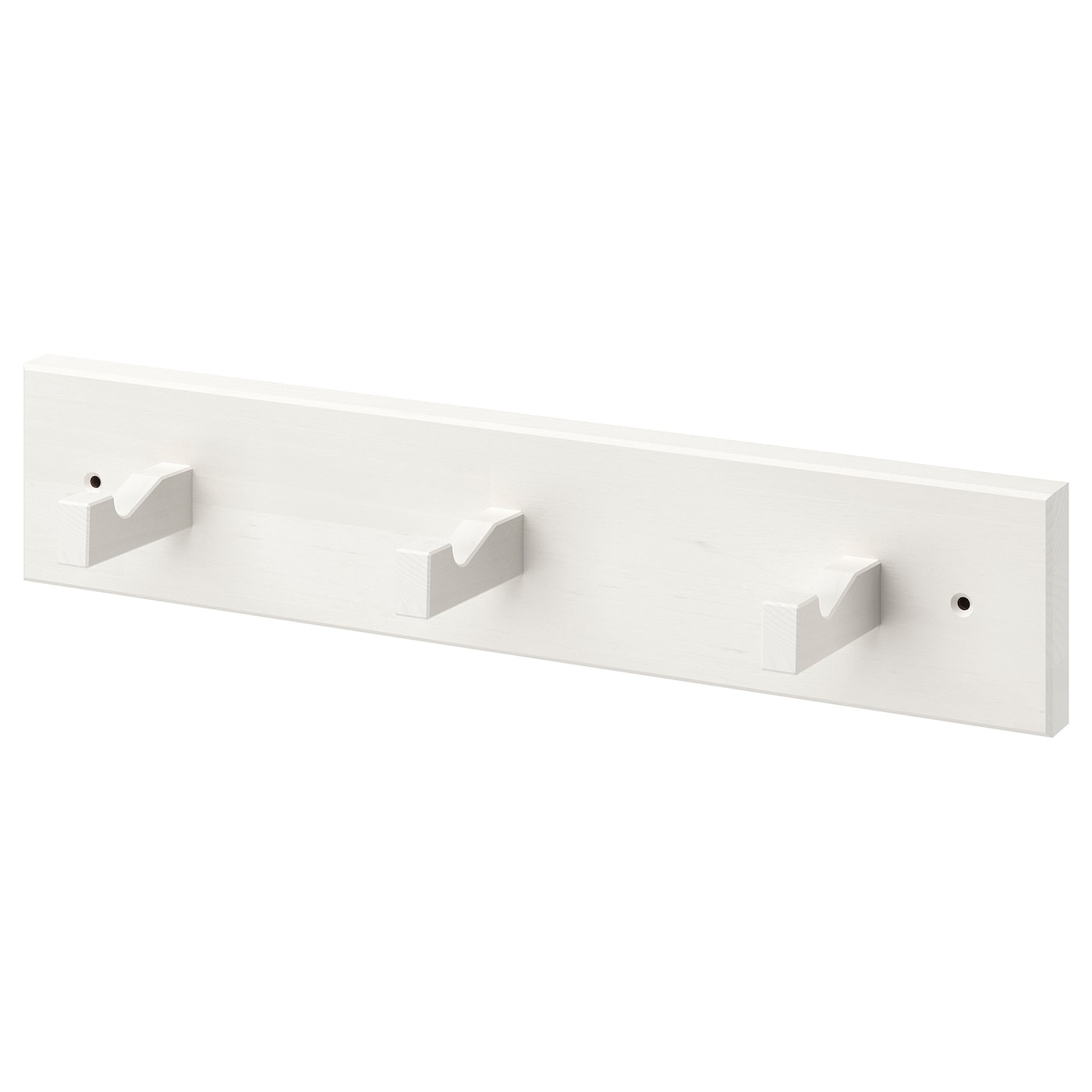 IKEA KUBBIS wieszak z 3 hakami, biały, Szerokość: 45 cm