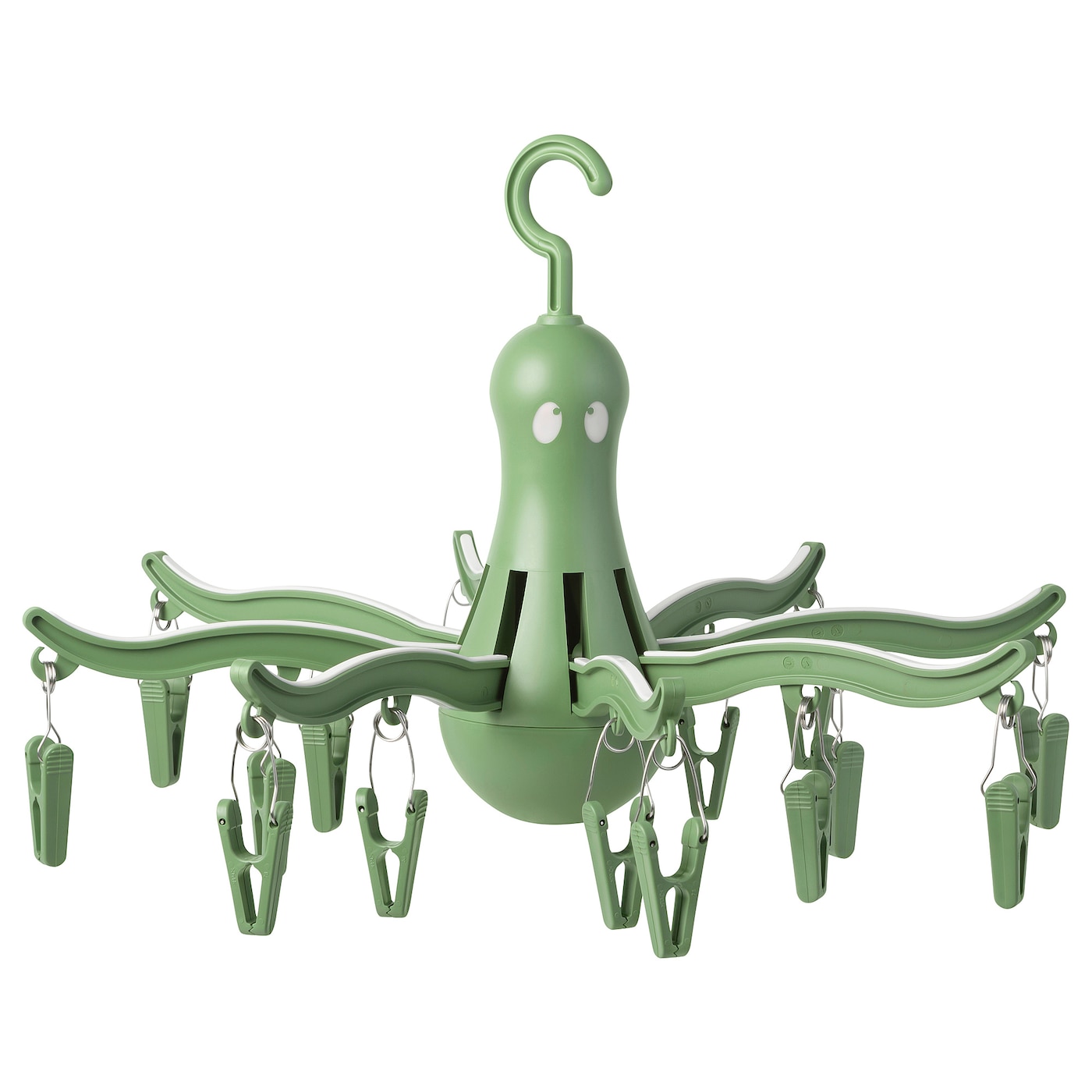 IKEA PRESSA wieszak na 16 sztuk odzieży, zielony, Średnica: 40 cm
