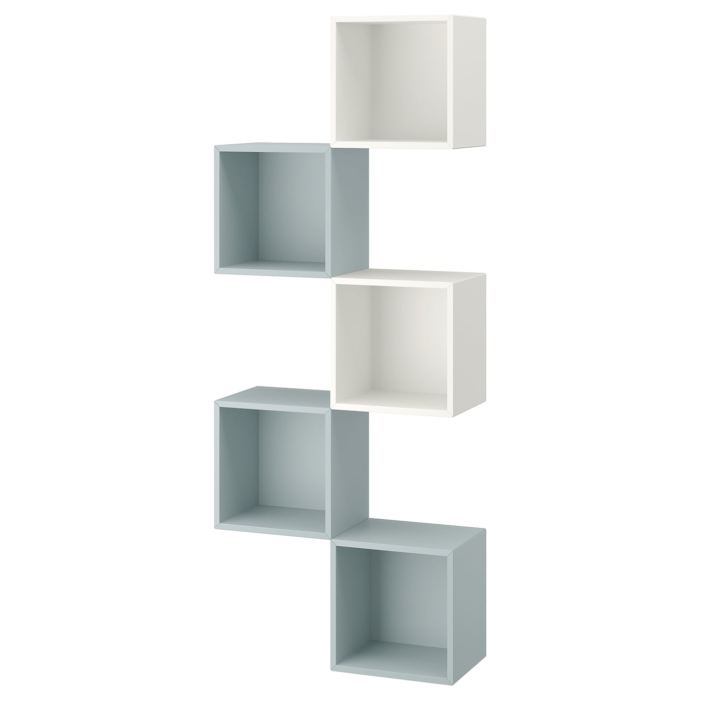 IKEA EKET kombinacja szafek wiszących, biały/jasny szaroniebieski