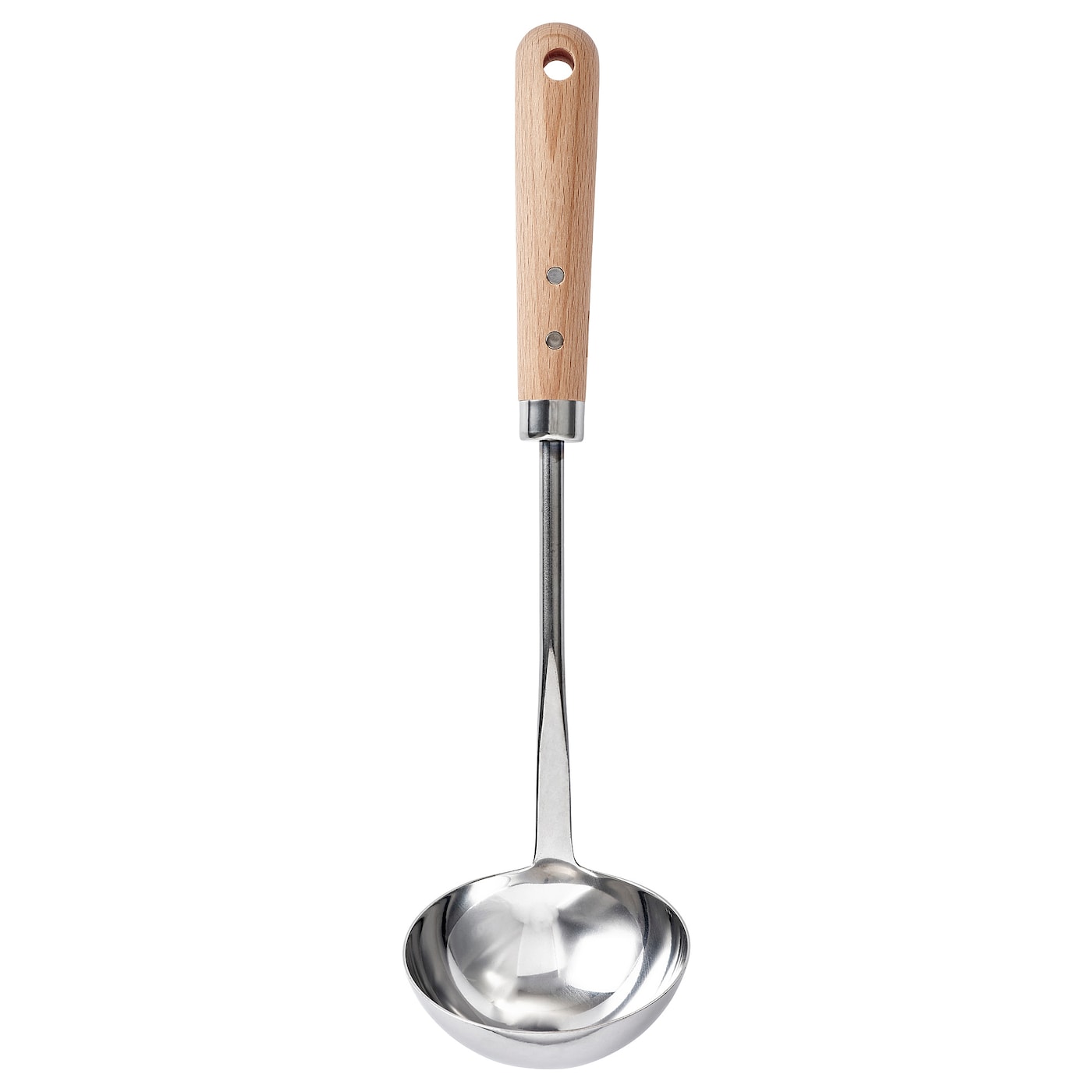 IKEA VARDAGEN chochla, stal nierdz/buk, 33 cm