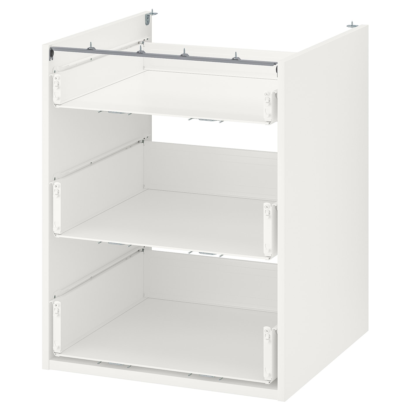 IKEA ENHET szafka stojąca/3 szuflady, biały, 60x60x75 cm