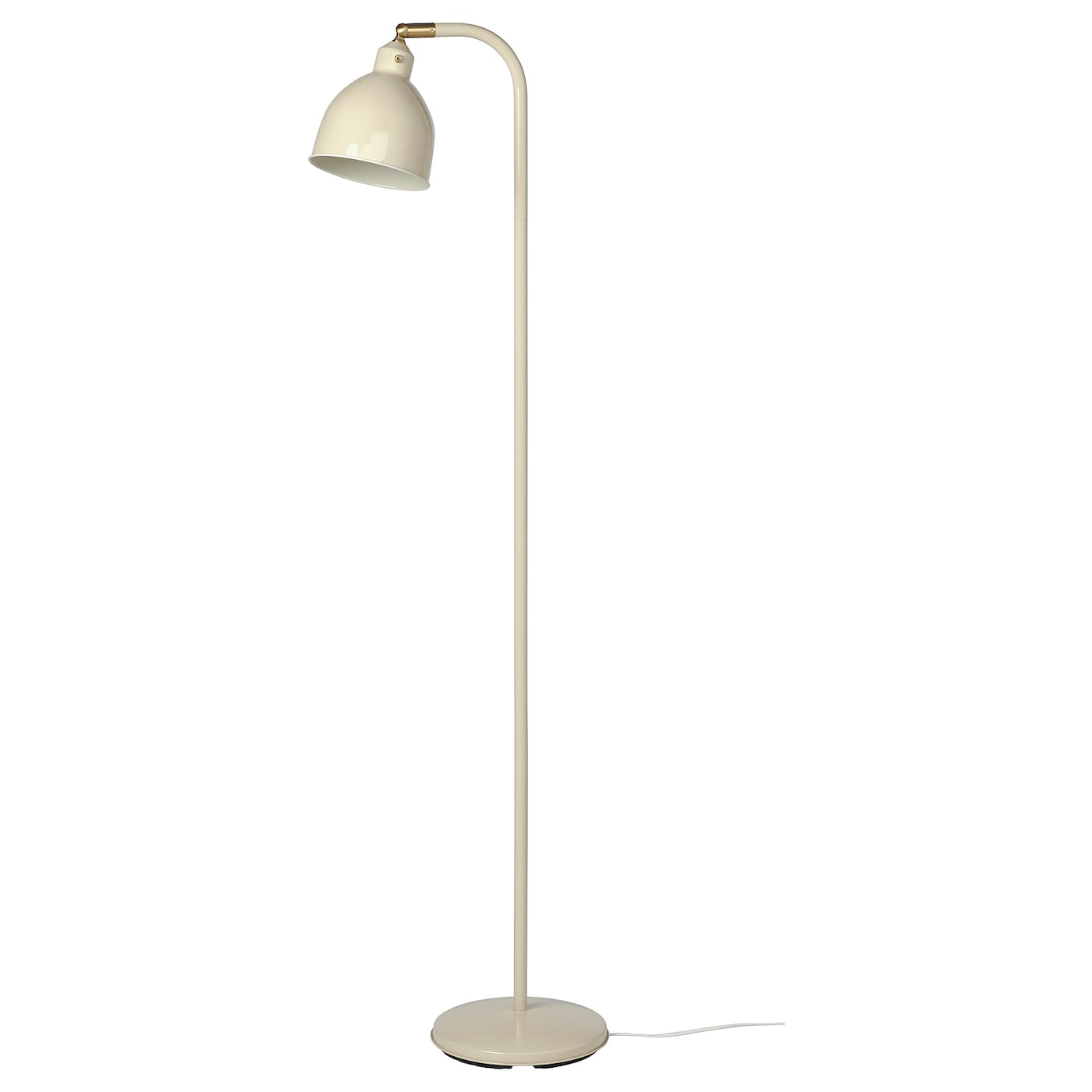 IKEA RÖDFLIK lampa podłogowa/do czytania, jasnobeżowy, Średnica podstawy: 25 cm