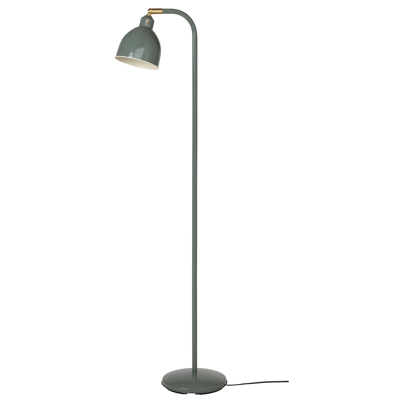IKEA RÖDFLIK lampa podłogowa/do czytania, szarozielony, Średnica podstawy: 25 cm