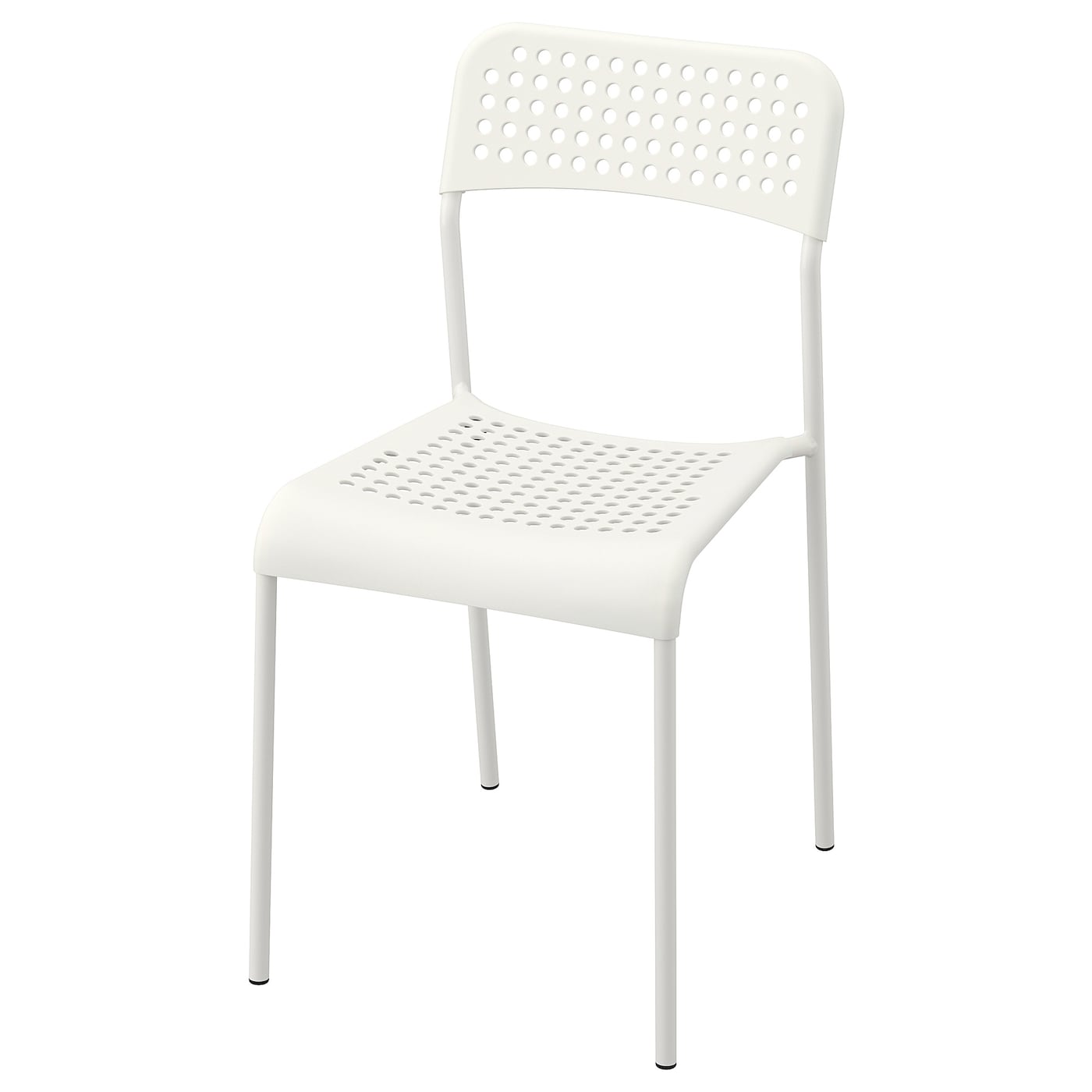 IKEA ADDE krzesło, biały, Przetestowano dla: 110 kg