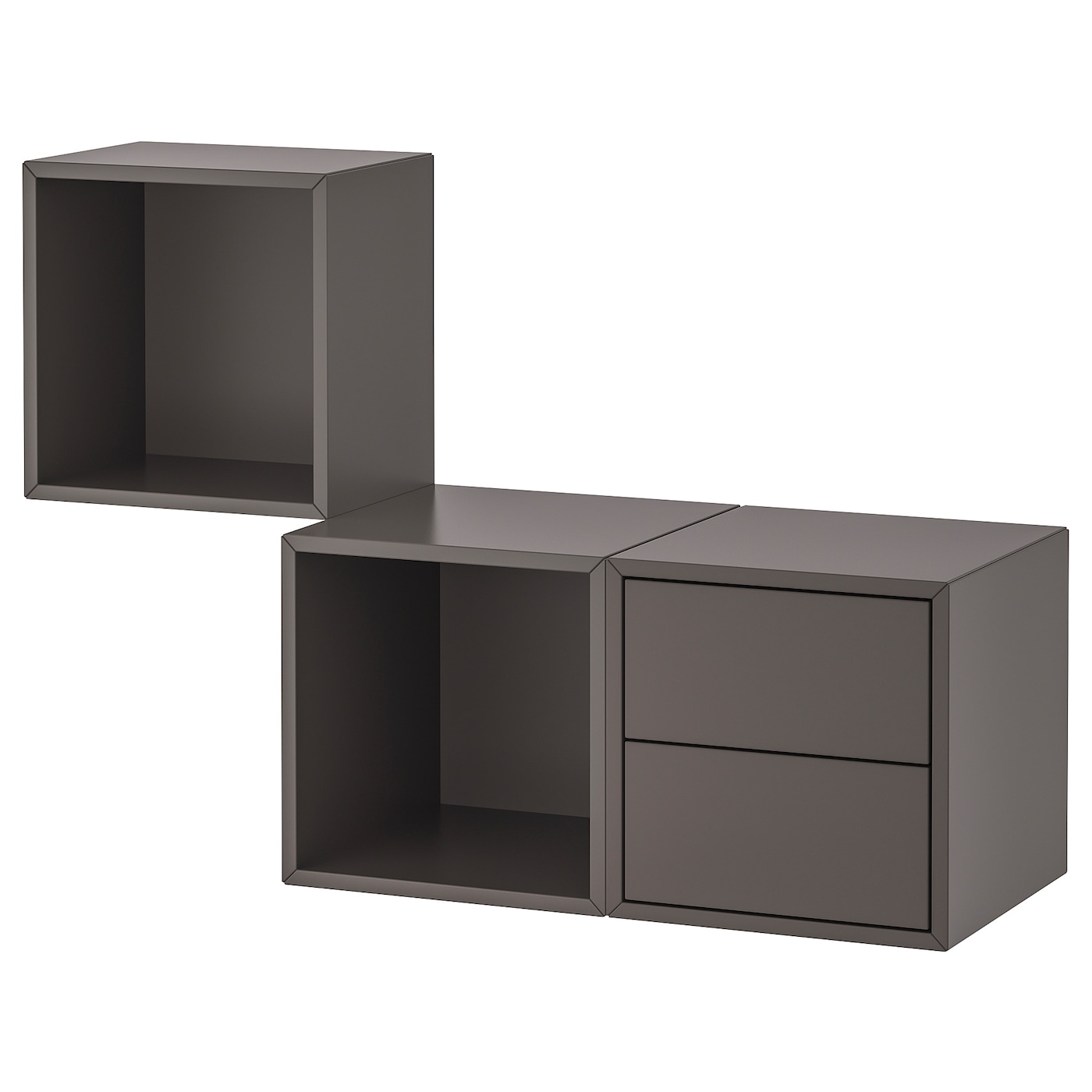 IKEA EKET kombinacja szafek wiszących, ciemnoszary, 105x35x70 cm