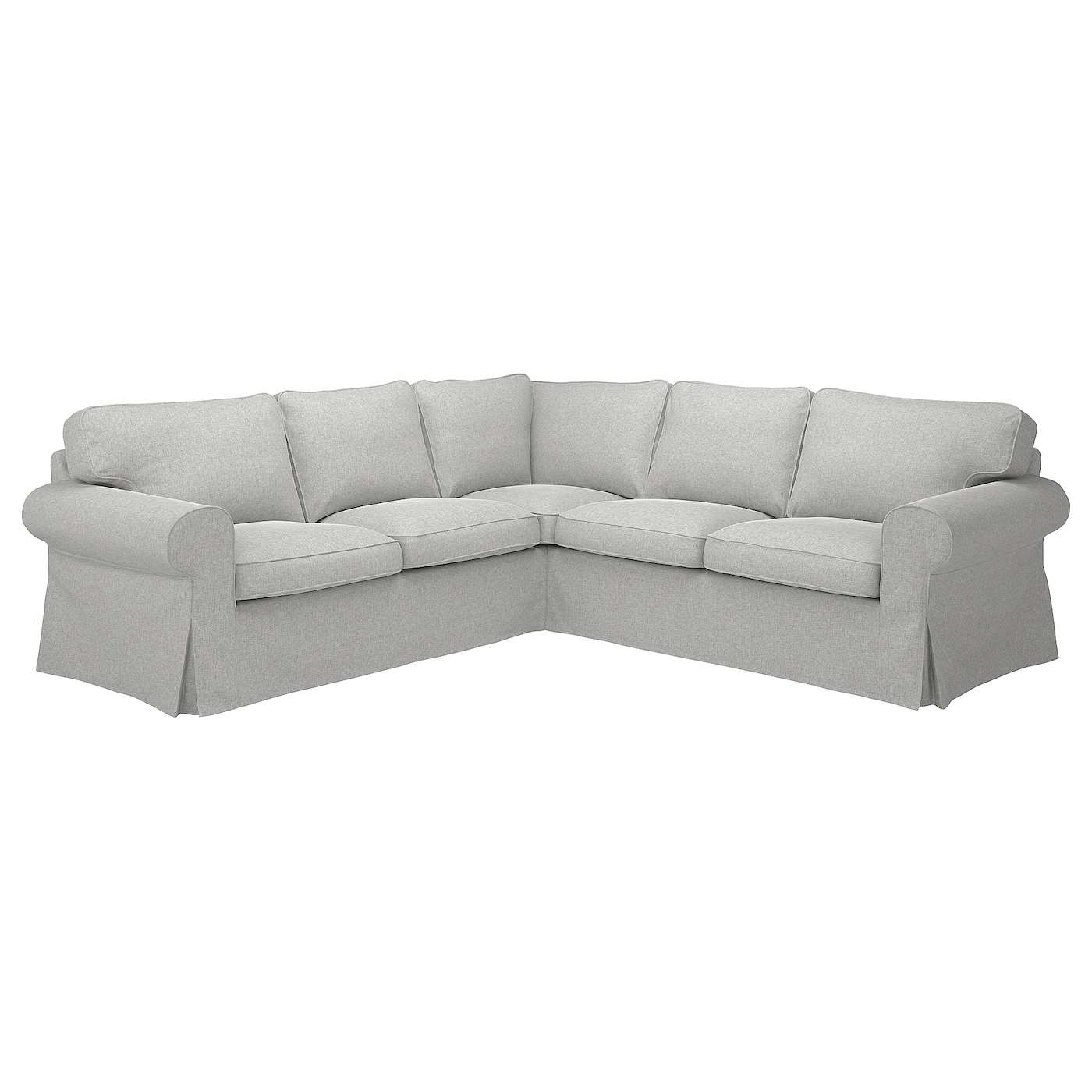 IKEA EKTORP sofa narożna 4-osobowa, Tallmyra biały/czarny, Głębokość: 88 cm
