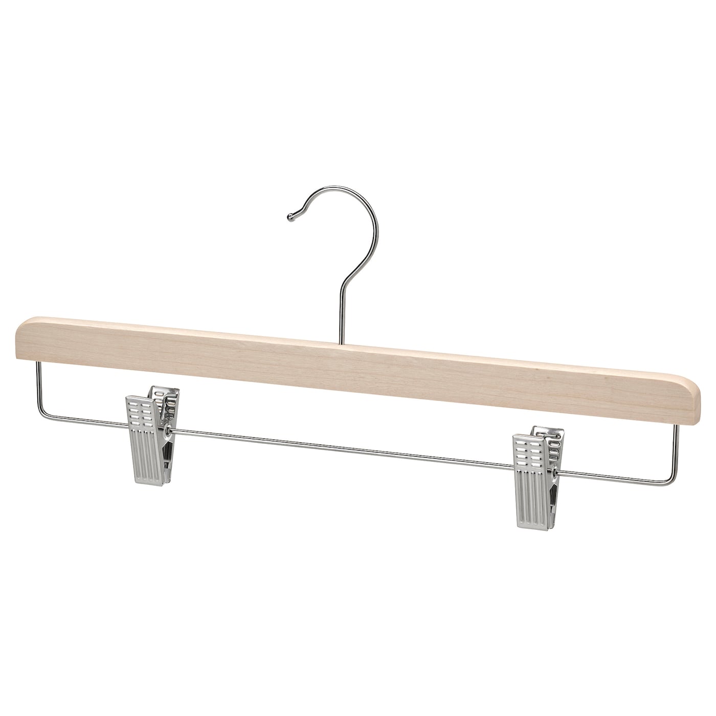 IKEA BUMERANG wieszak na spódnicę, naturalny, Maksymalna szerokość: 34 cm