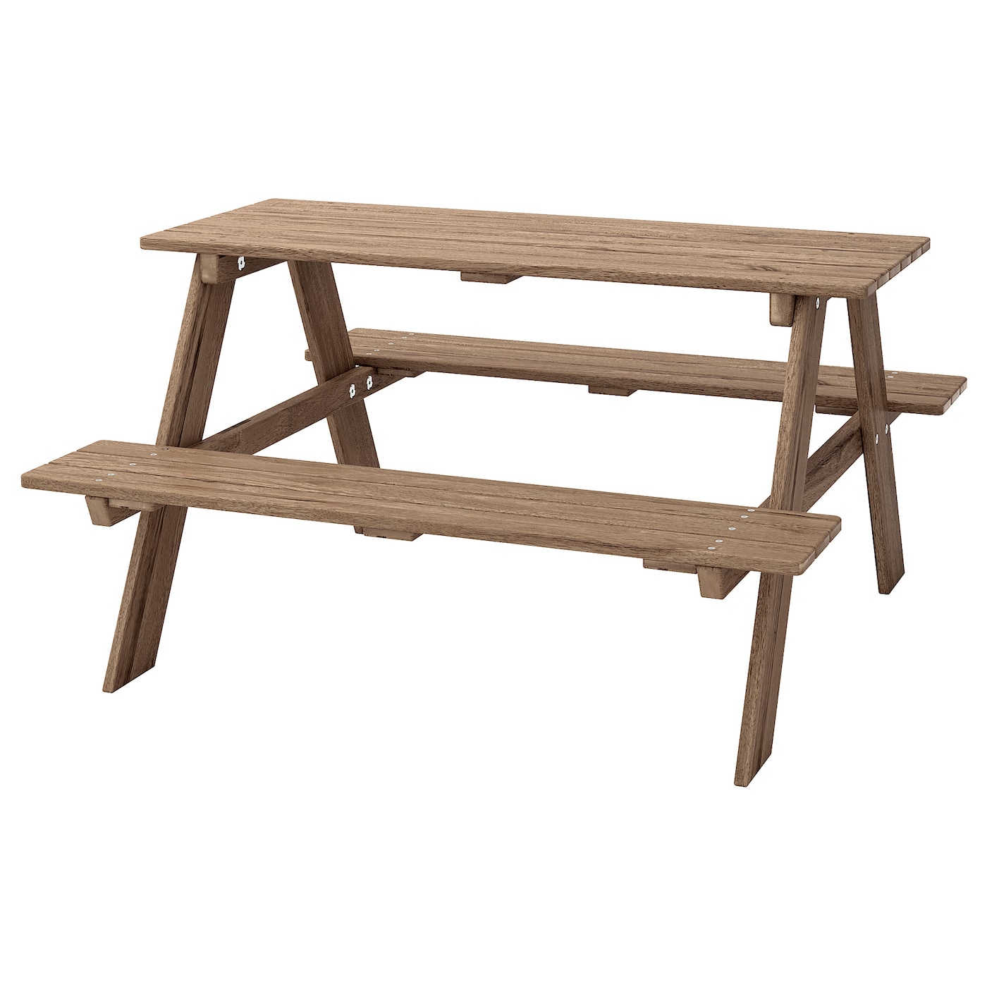 IKEA RESÖ ława ogrodowa dla dzieci, bejca jasnobrązowa, Długość: 92 cm