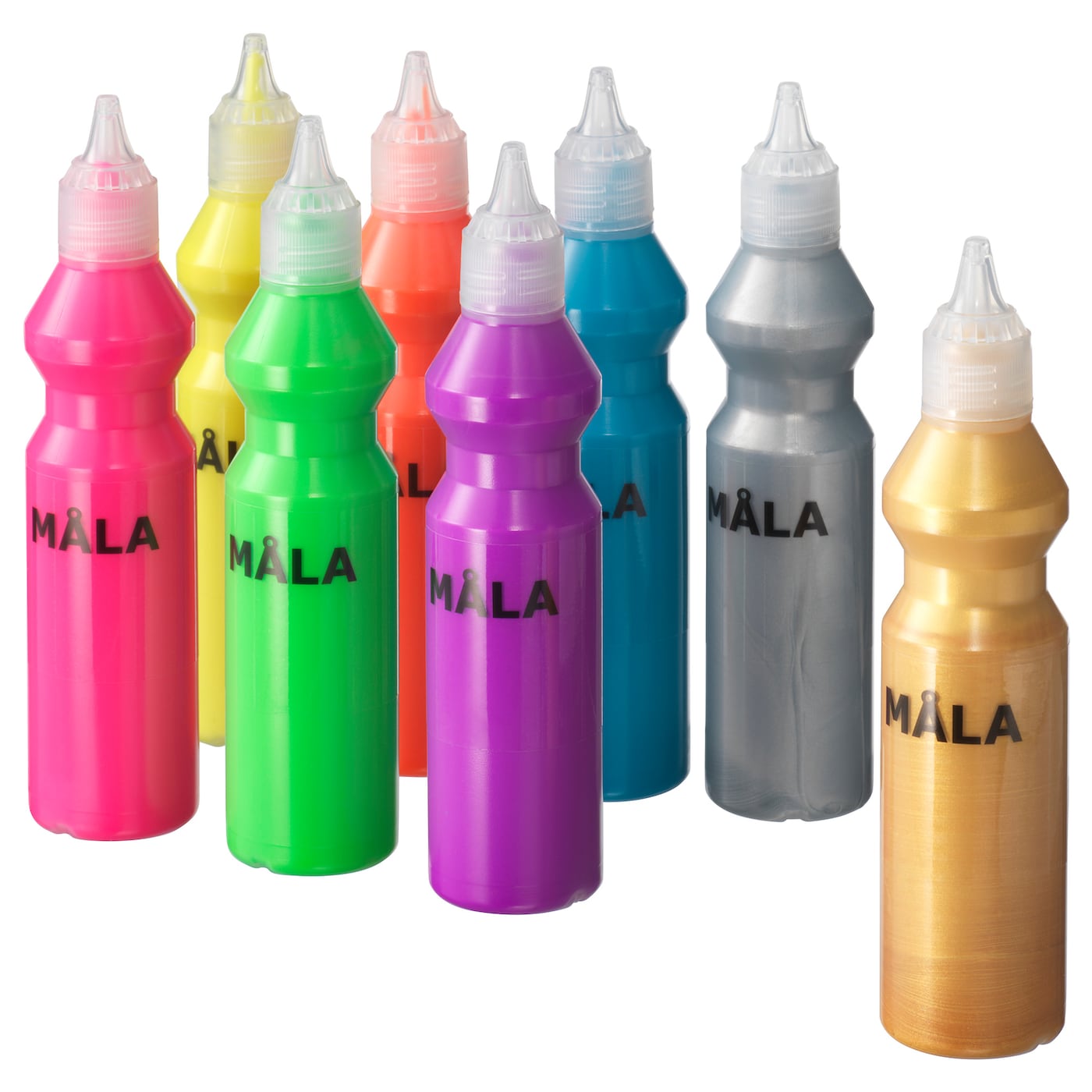 IKEA MÅLA farba fluorescencyjna/brokatowa, różne kolory, Pojemność: 640 ml