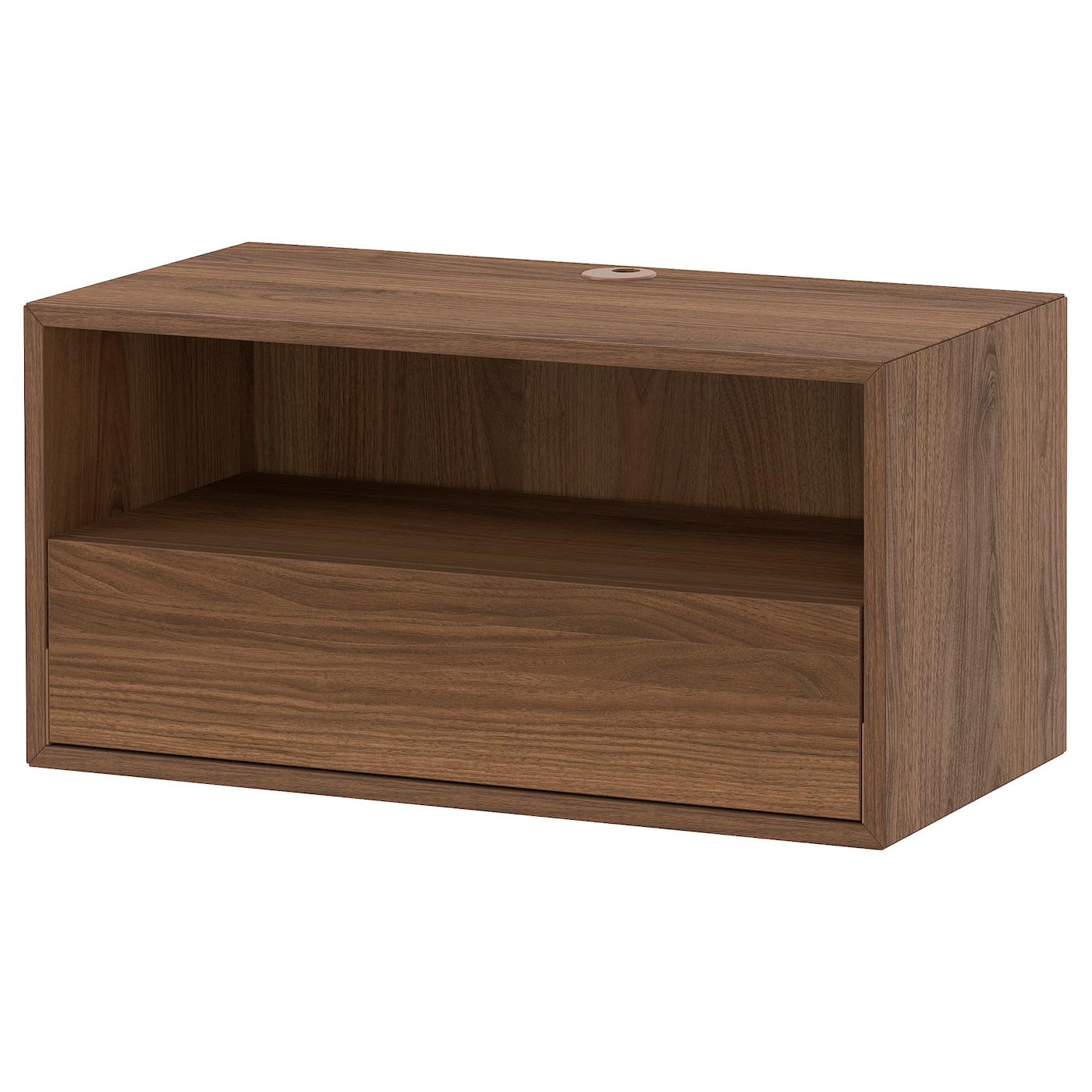 IKEA EKET Półka na media, brązowy/orzech, 70x35x35 cm