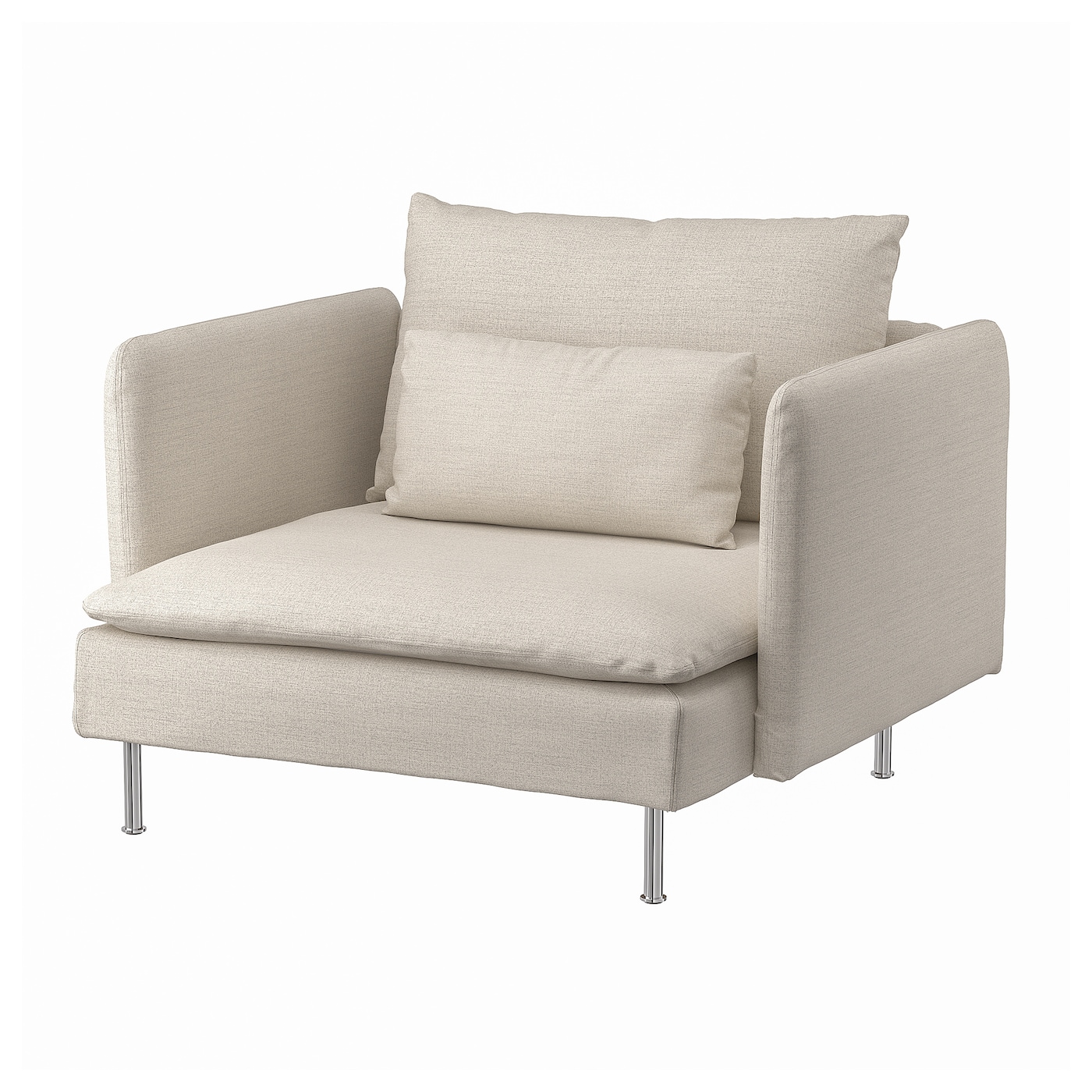 IKEA SÖDERHAMN fotel, Gunnared beżowy, Szerokość: 105 cm