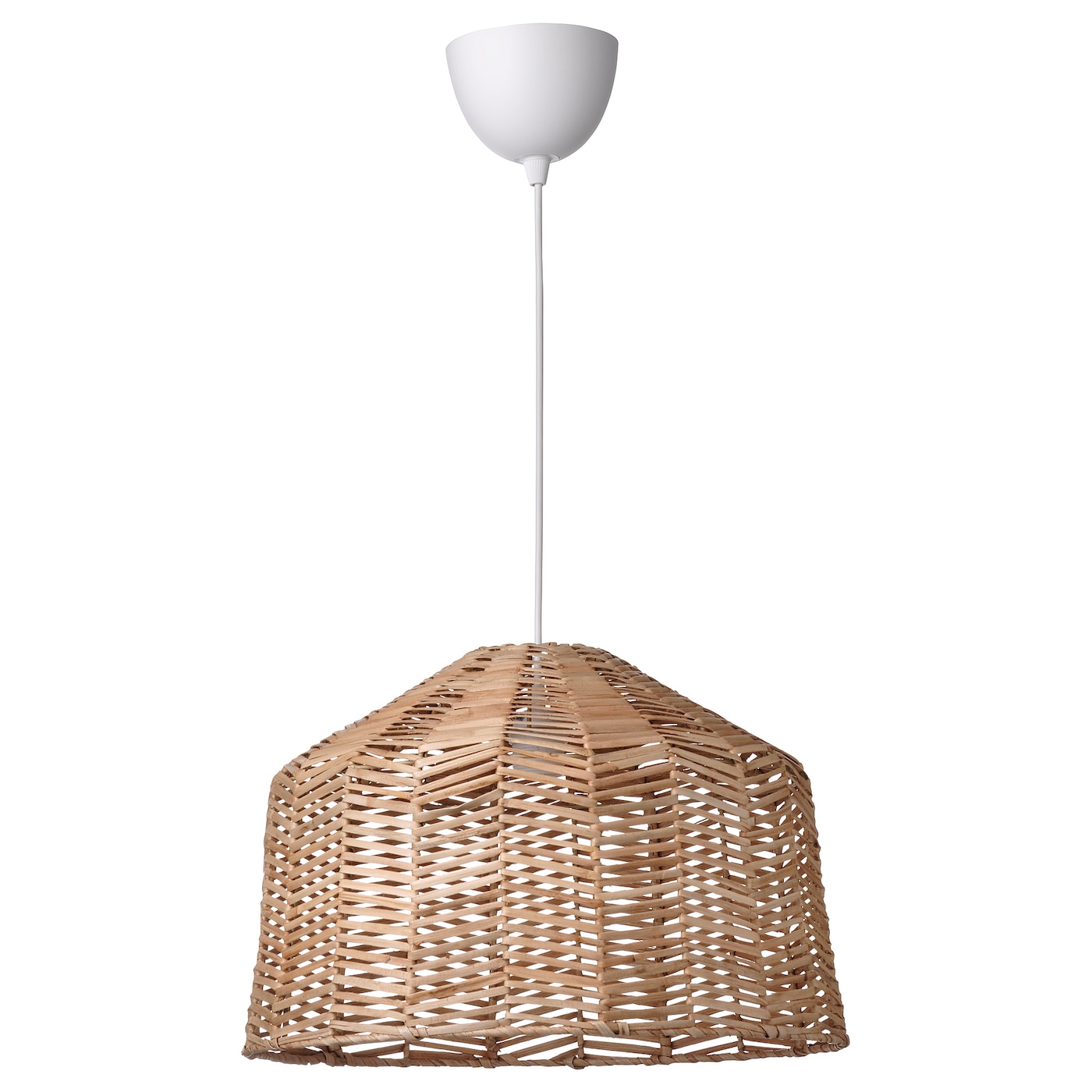 IKEA KAPPELAND / HEMMA lampa wisząca, rattan/biały