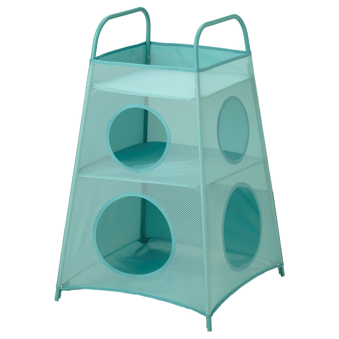 IKEA TIGERFINK półki z przegrodami, turkusowy, Wysokość: 82 cm