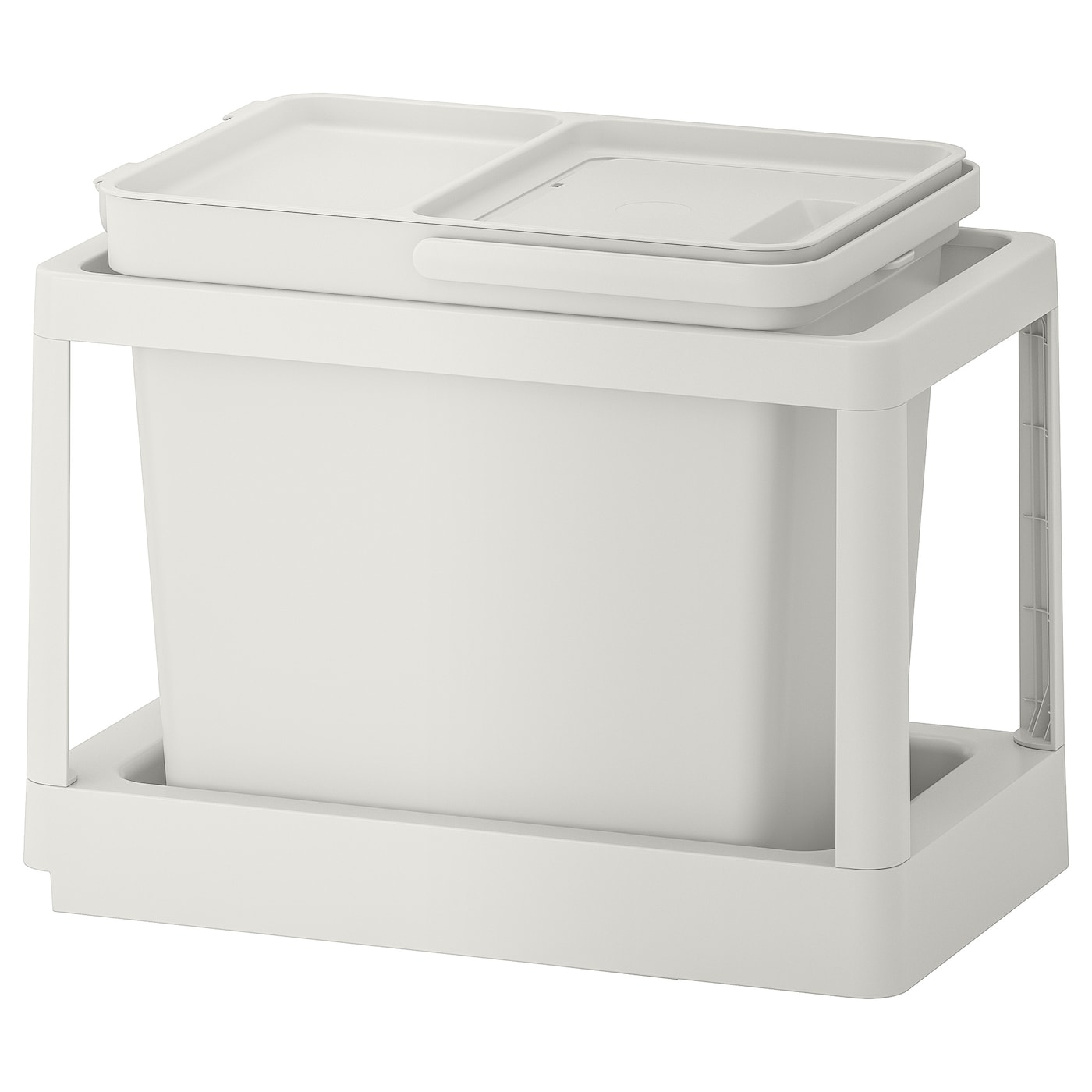 IKEA HÅLLBAR rozwiązanie sortowania śmieci, z wysuwaniem/jasnoszary, 22 l