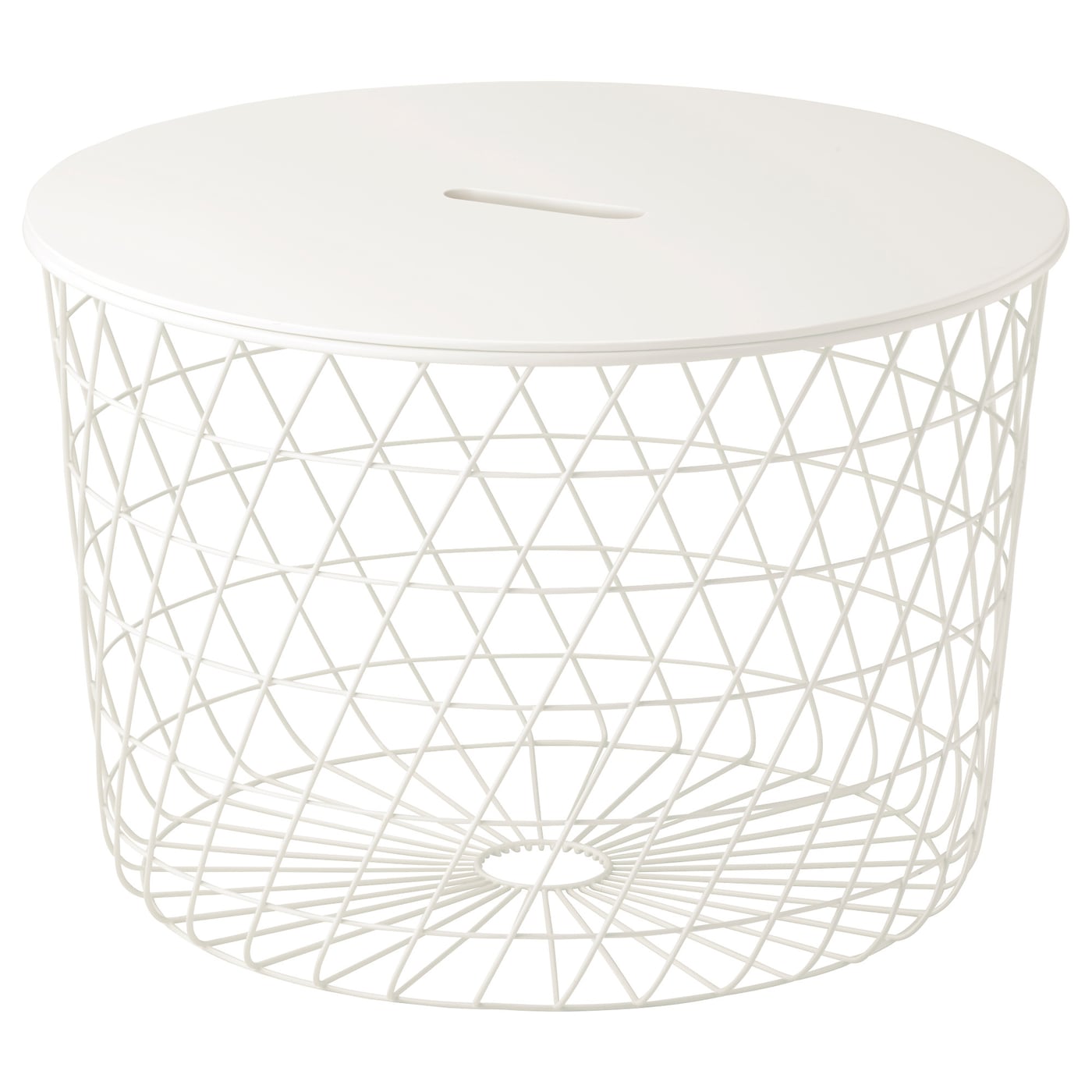 IKEA KVISTBRO stolik z miejscem do przechowywania, biały, 61 cm