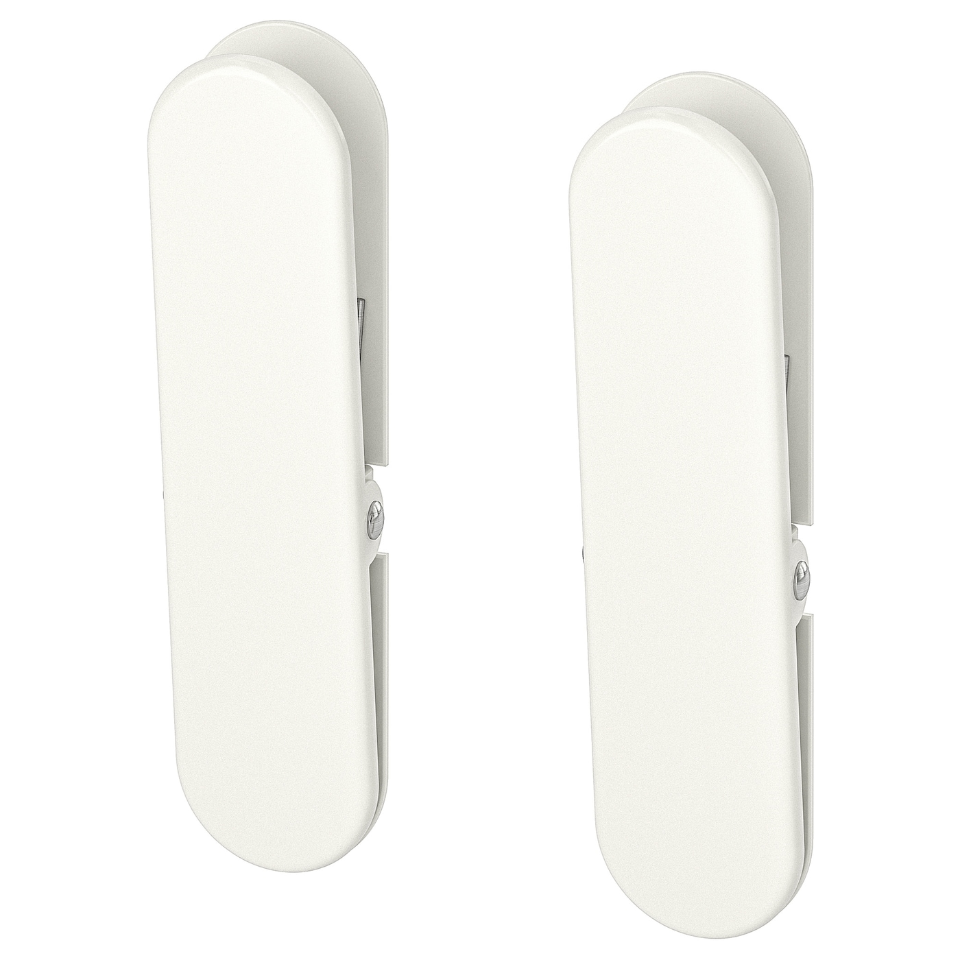 IKEA SKÅDIS spinacz, biały, Szerokość: 2 cm
