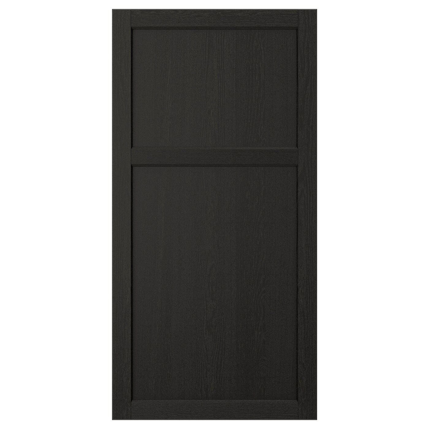 IKEA LERHYTTAN drzwi, bejcowane na czarno, 60x120 cm
