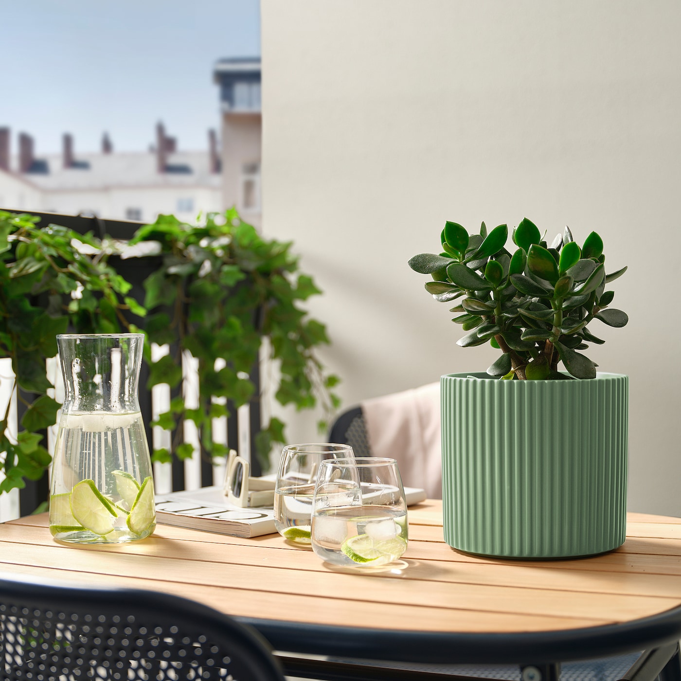 IKEA DAKSJUS doniczka, jasnozielony, 15 cm