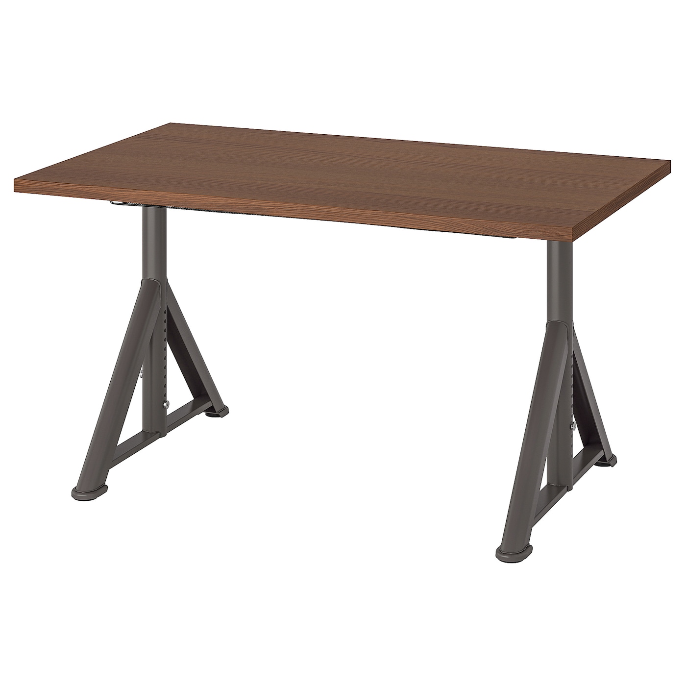 IKEA IDÅSEN biurko, brązowy/ciemnoszary, 120x70 cm