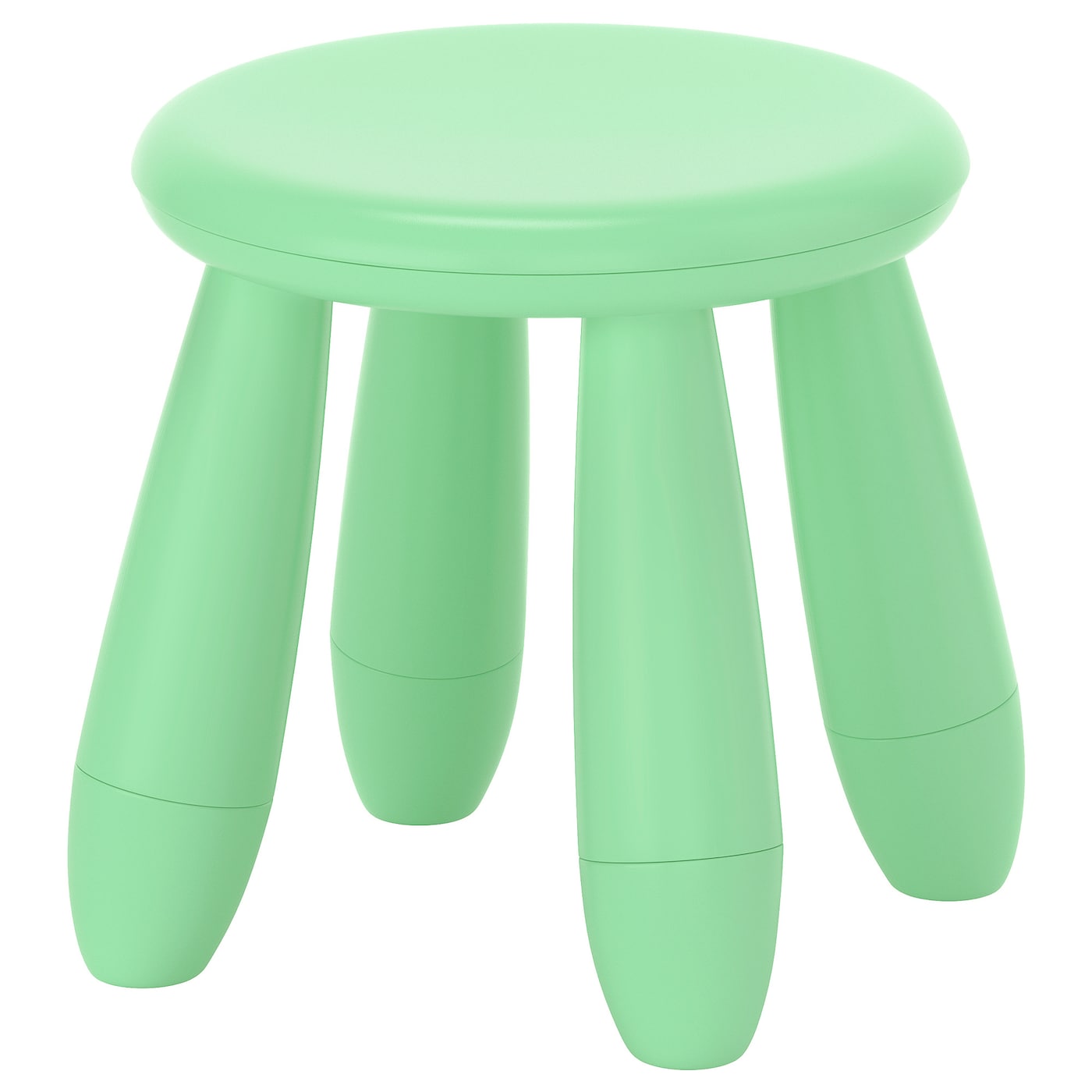 IKEA MAMMUT stołek dziecięcy, do wewnątrz/na zewnątrz/jasnozielony, Szerokość: 35 cm