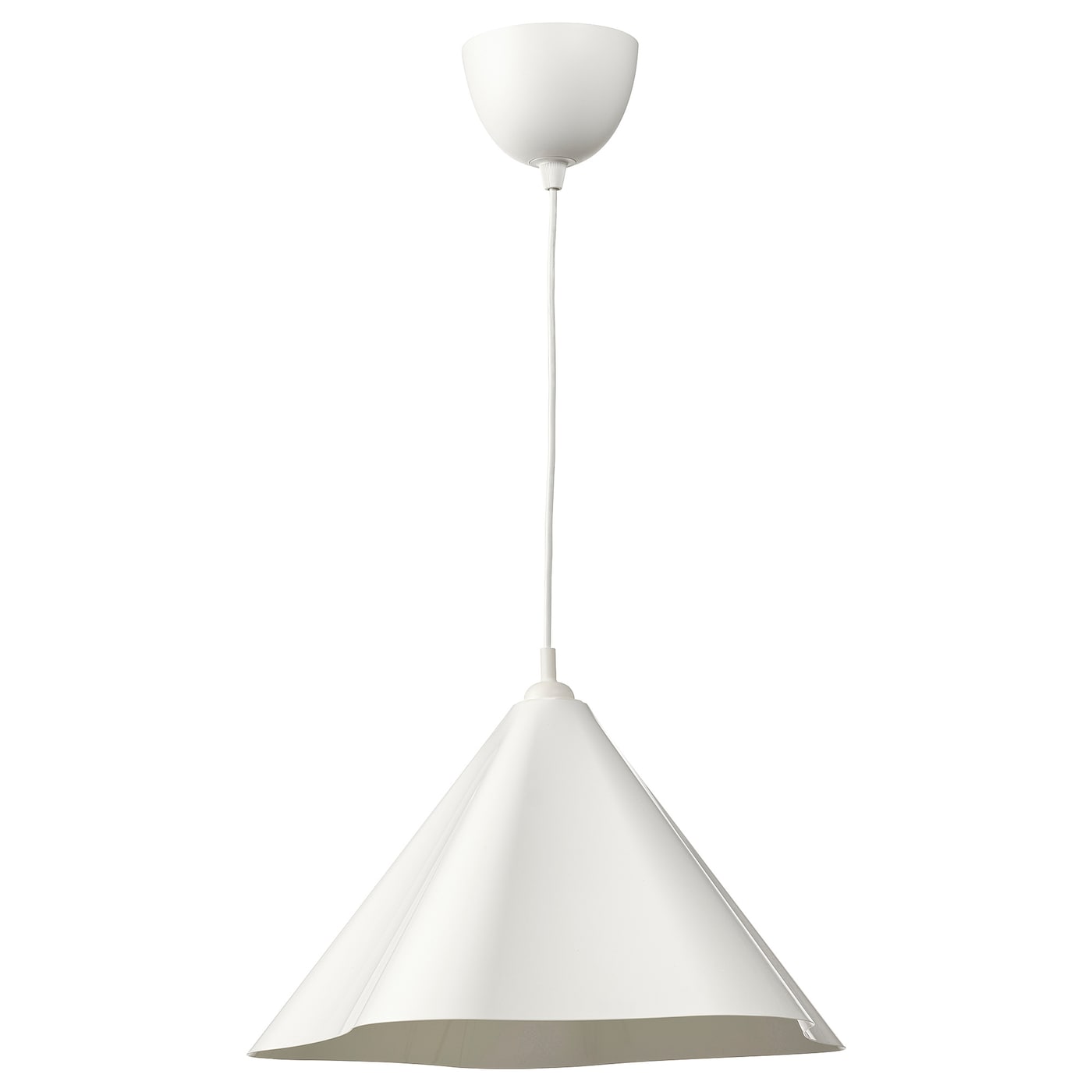 IKEA ZEBRASÄV lampa wisząca, biały/plastik, 46 cm