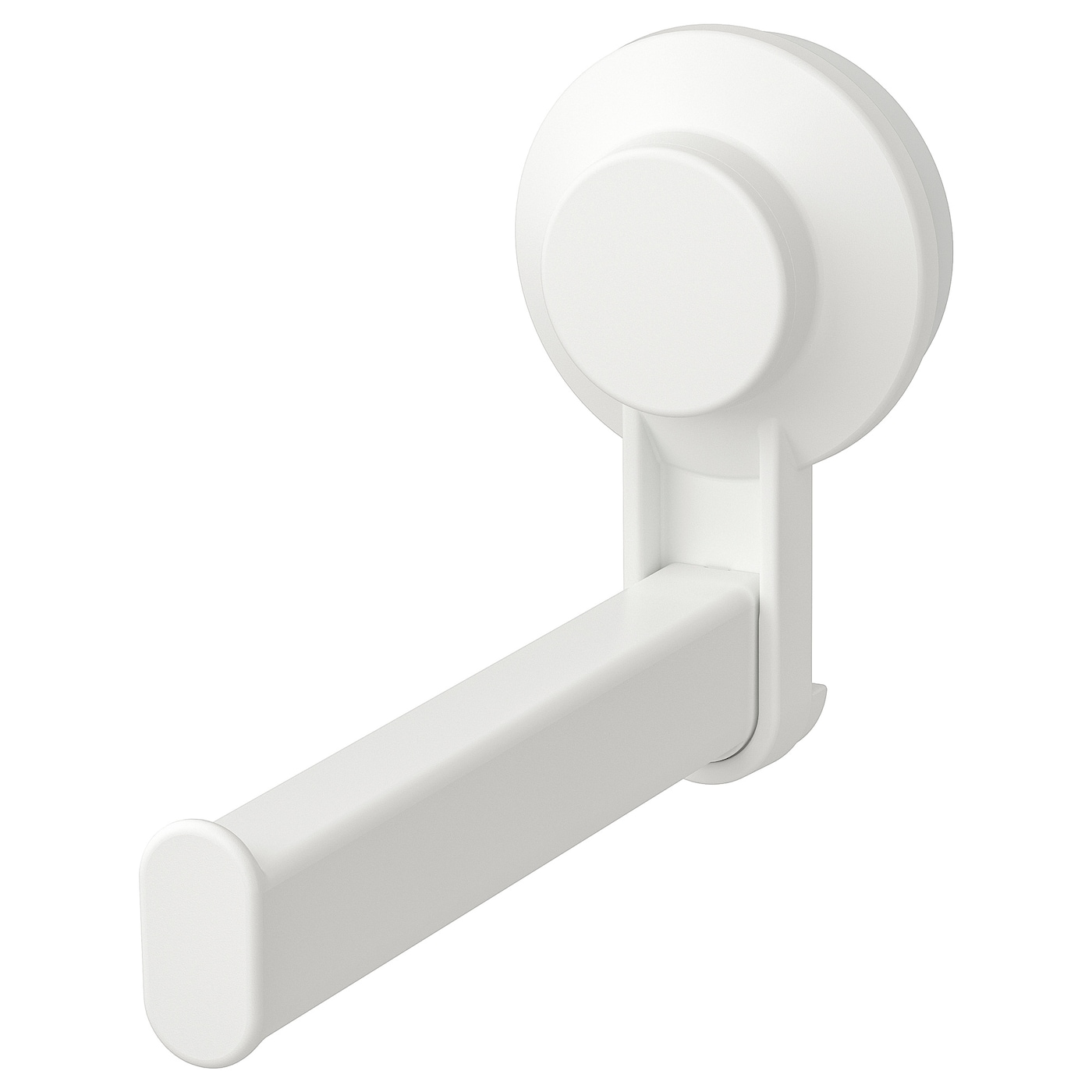 IKEA TISKEN uchwyt na papier z przyssawką, biały, Szerokość: 15 cm