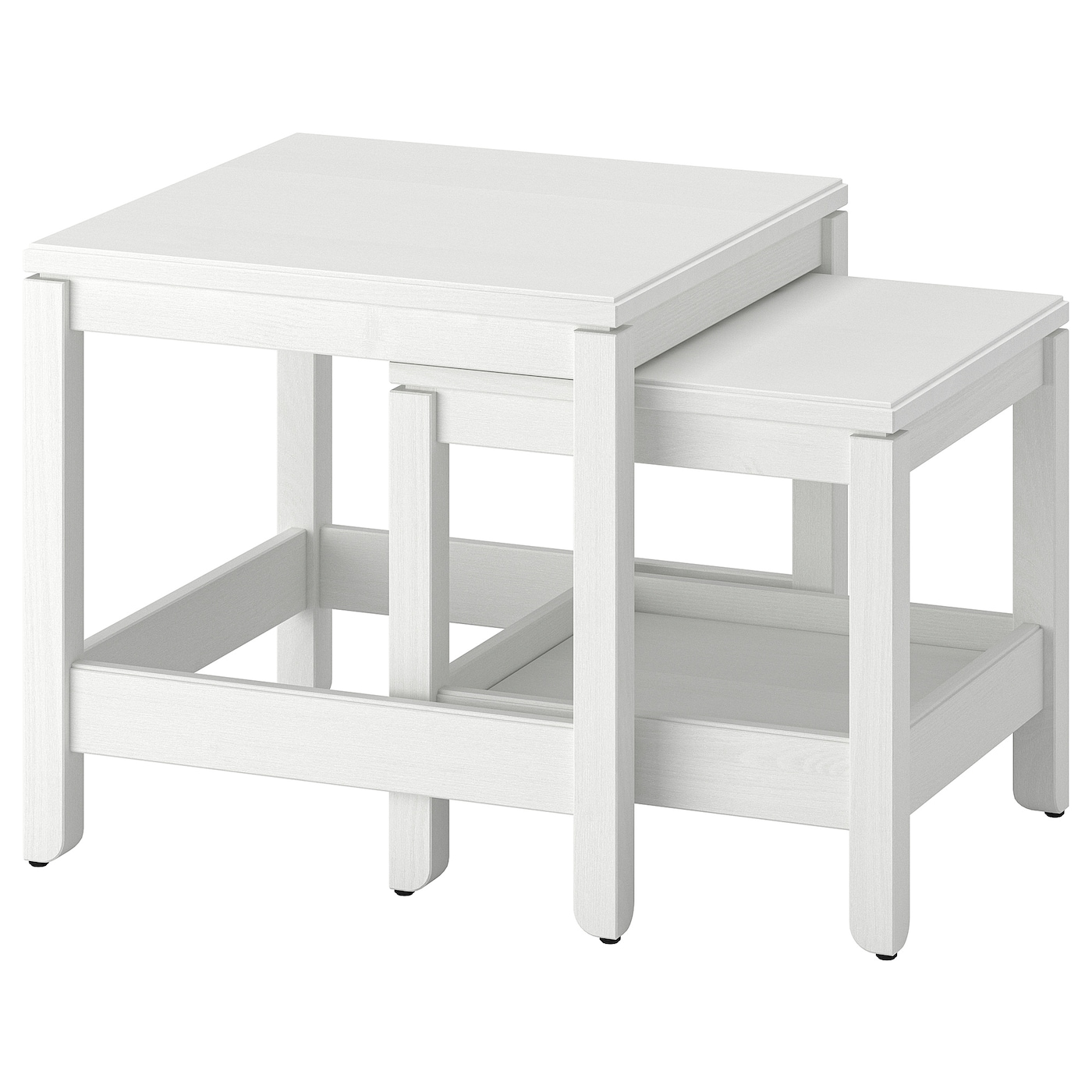 IKEA HAVSTA stoliki, 2 szt, biały