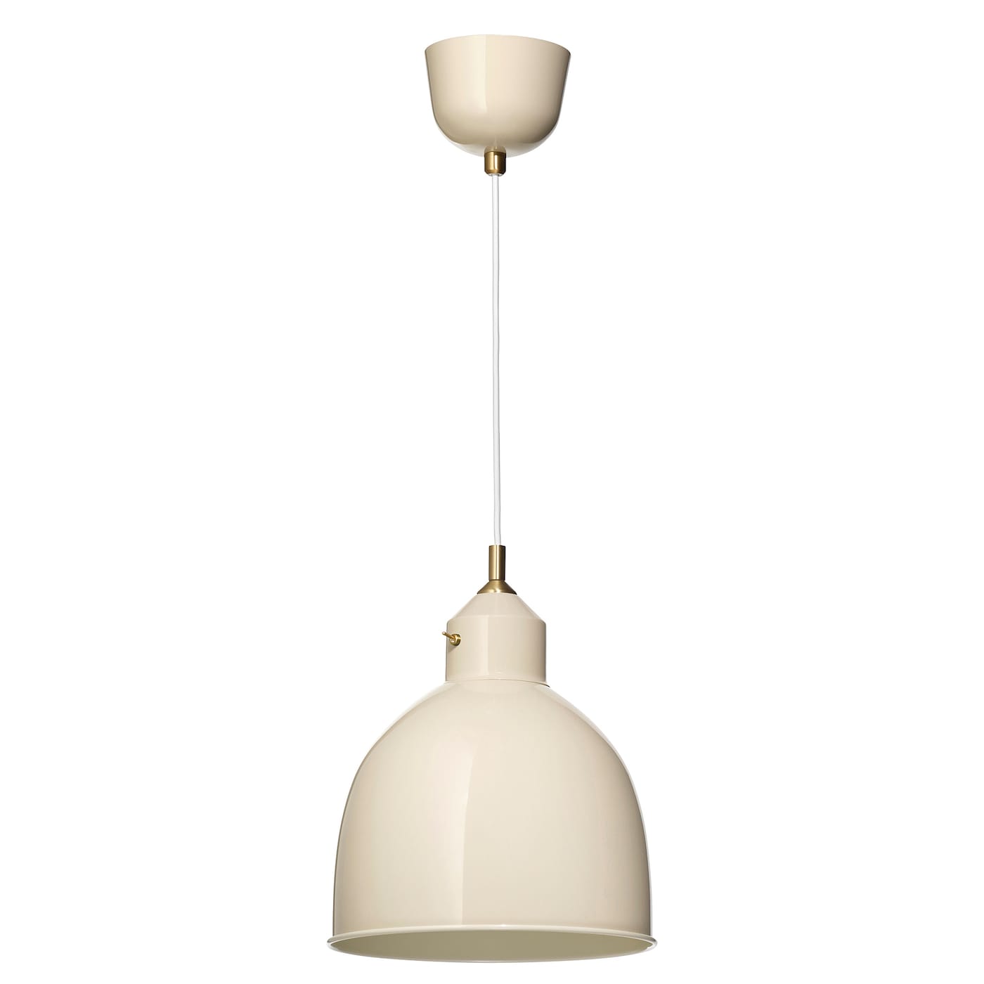 IKEA RÖDFLIK lampa wisząca, jasnobeżowy, Długość kabla: 1.8 m