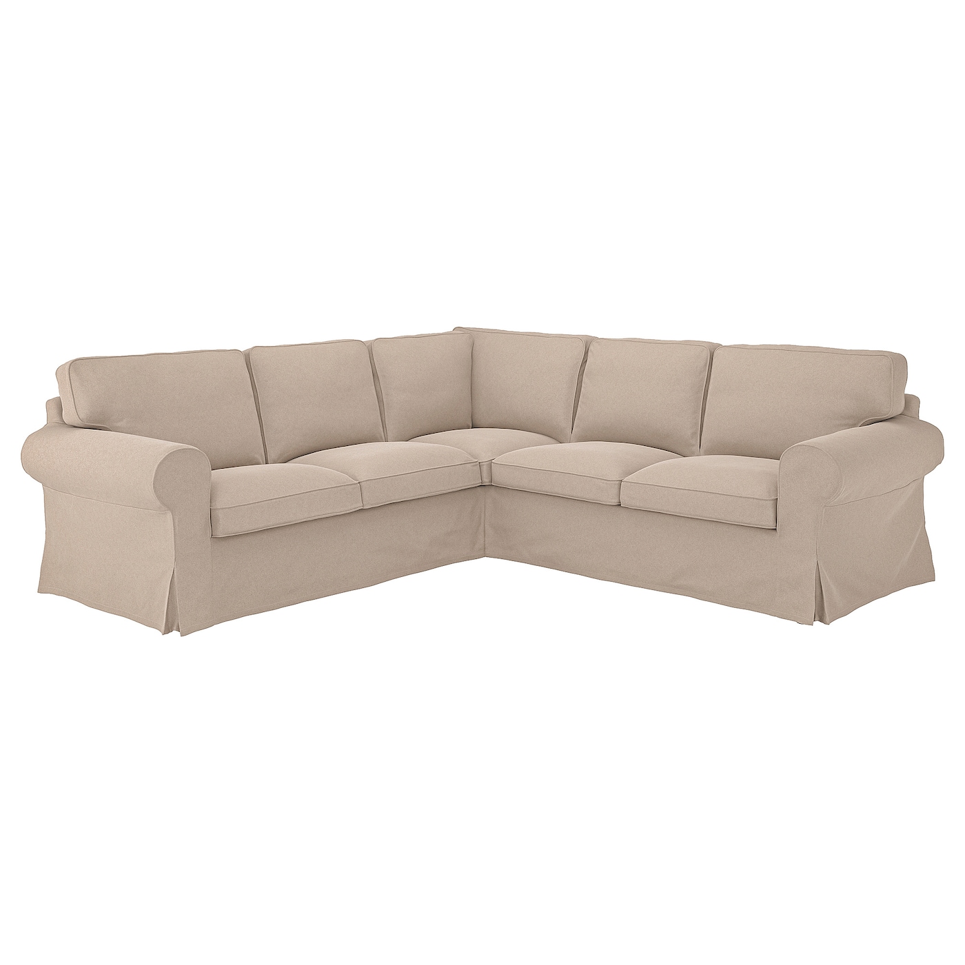 IKEA EKTORP sofa narożna 4-osobowa, Tallmyra beżowy, Głębokość: 88 cm
