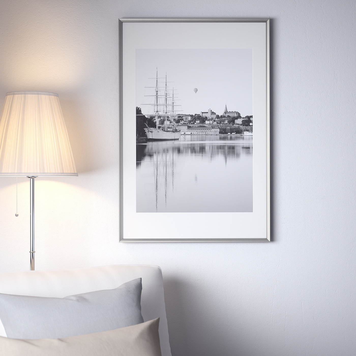 IKEA SILVERHÖJDEN ramka, srebrny, 61x91 cm