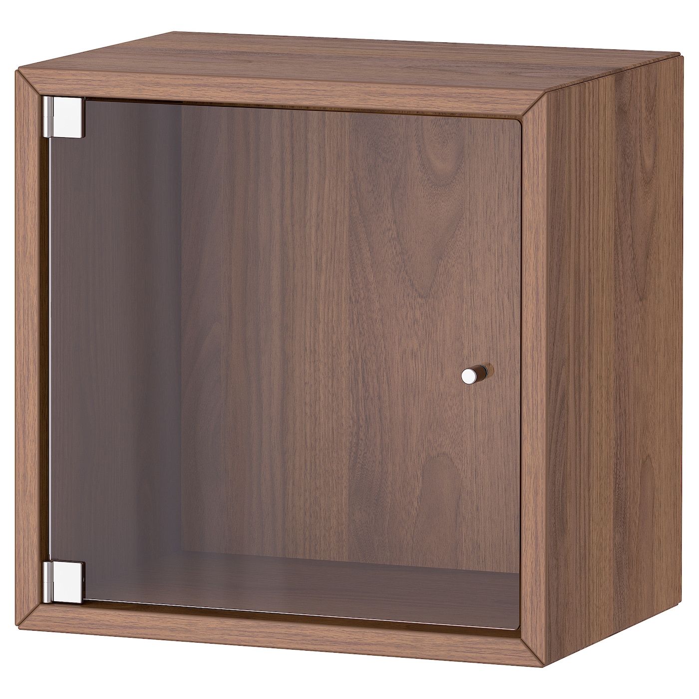 IKEA EKET szafka śc/szkl drzwi, brązowy orzech, 35x25x35 cm