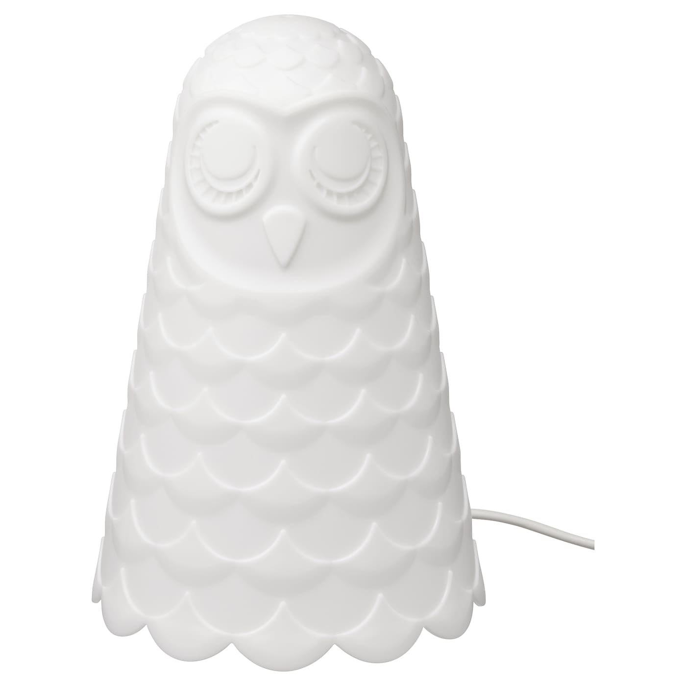 IKEA SOLBO lampa stołowa LED, biały/sowa, 23 cm