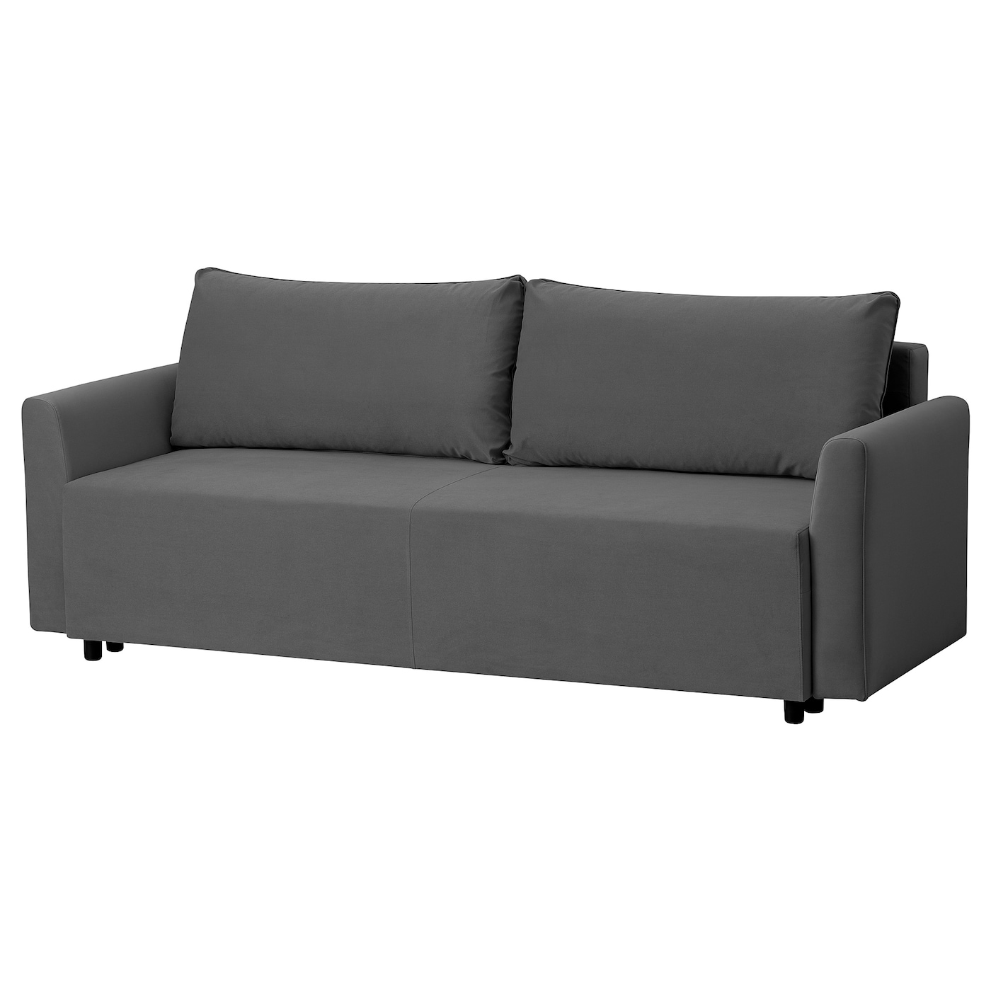 IKEA BRISSUND sofa 3-osobowa, rozkładana, Hakebo ciemnoszary, Wysokość podłokietnika: 68 cm