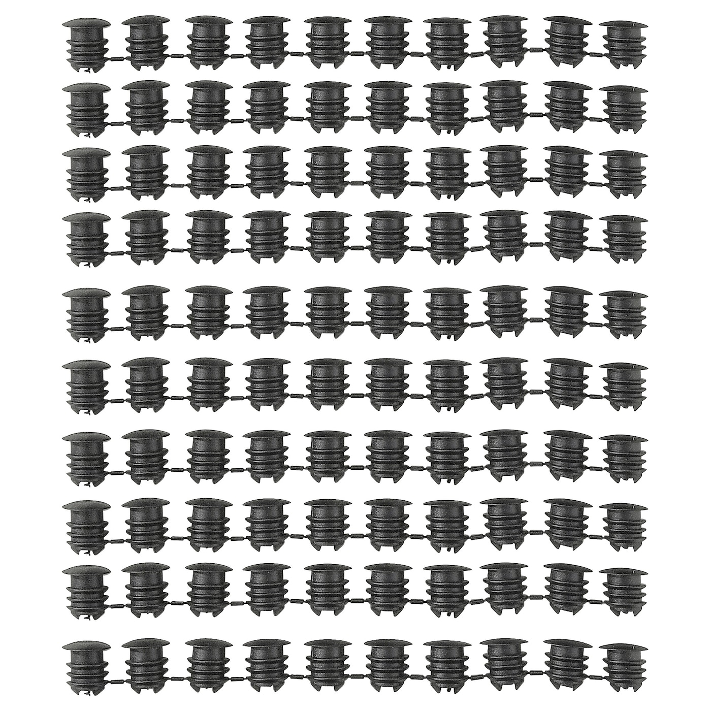 IKEA VARIERA zaślepka, czarny, Ilość w opakowaniu: 100 szt.