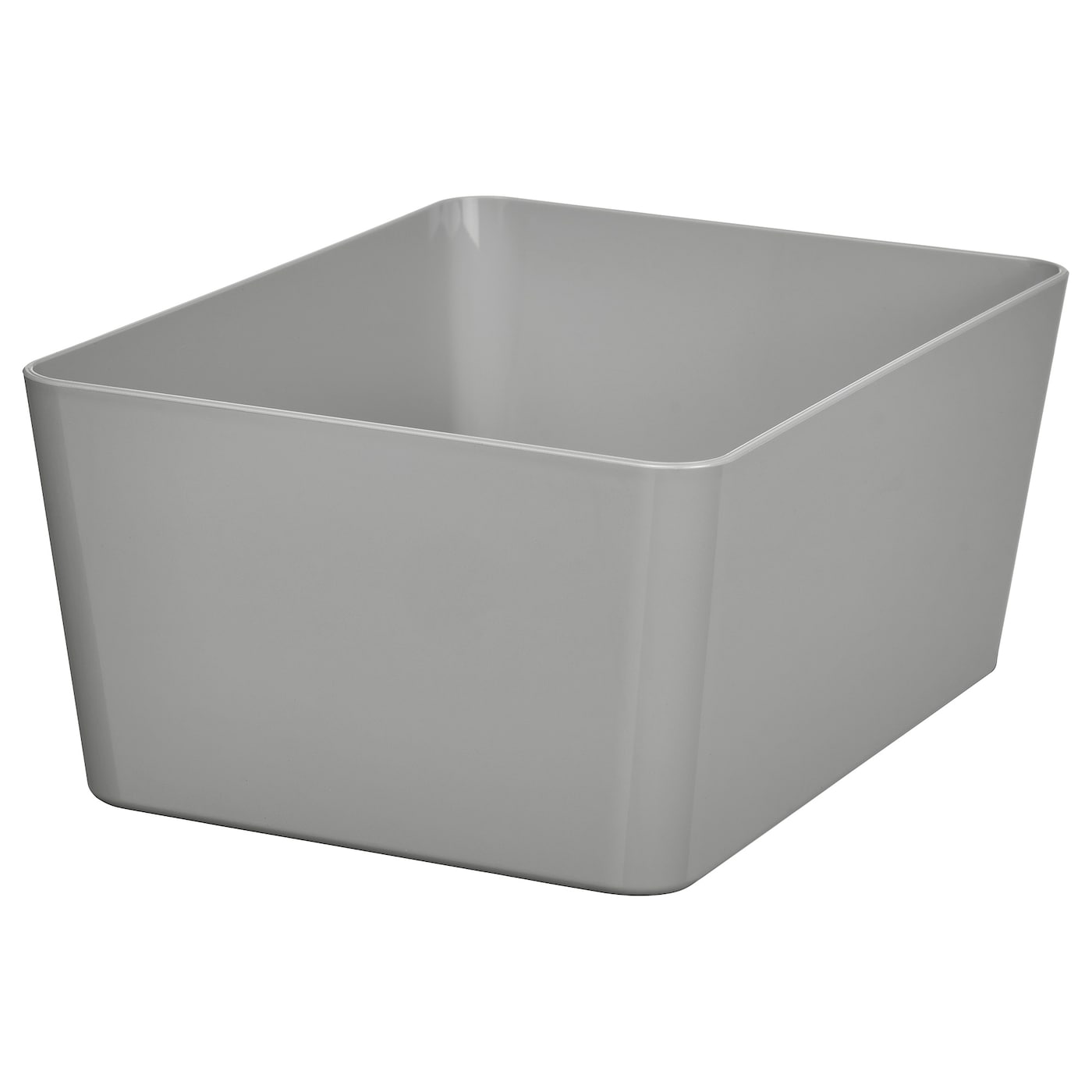 IKEA KUGGIS pojemnik, jasnoszary, 13x18x8 cm
