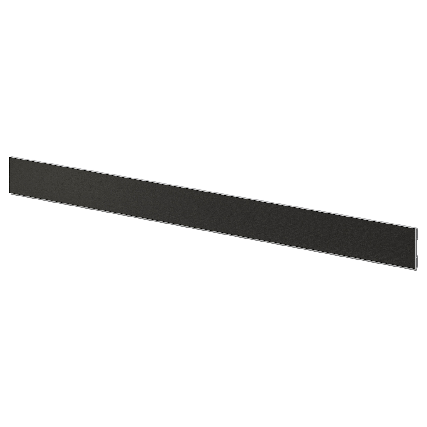 IKEA LERHYTTAN cokół, bejcowane na czarno, 220x8 cm