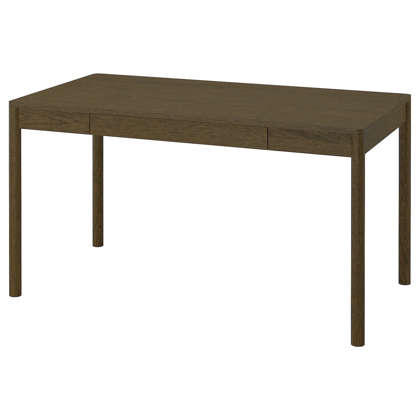 IKEA TONSTAD biurko, brązowy bejcowana okleina dębowa, 140x75 cm