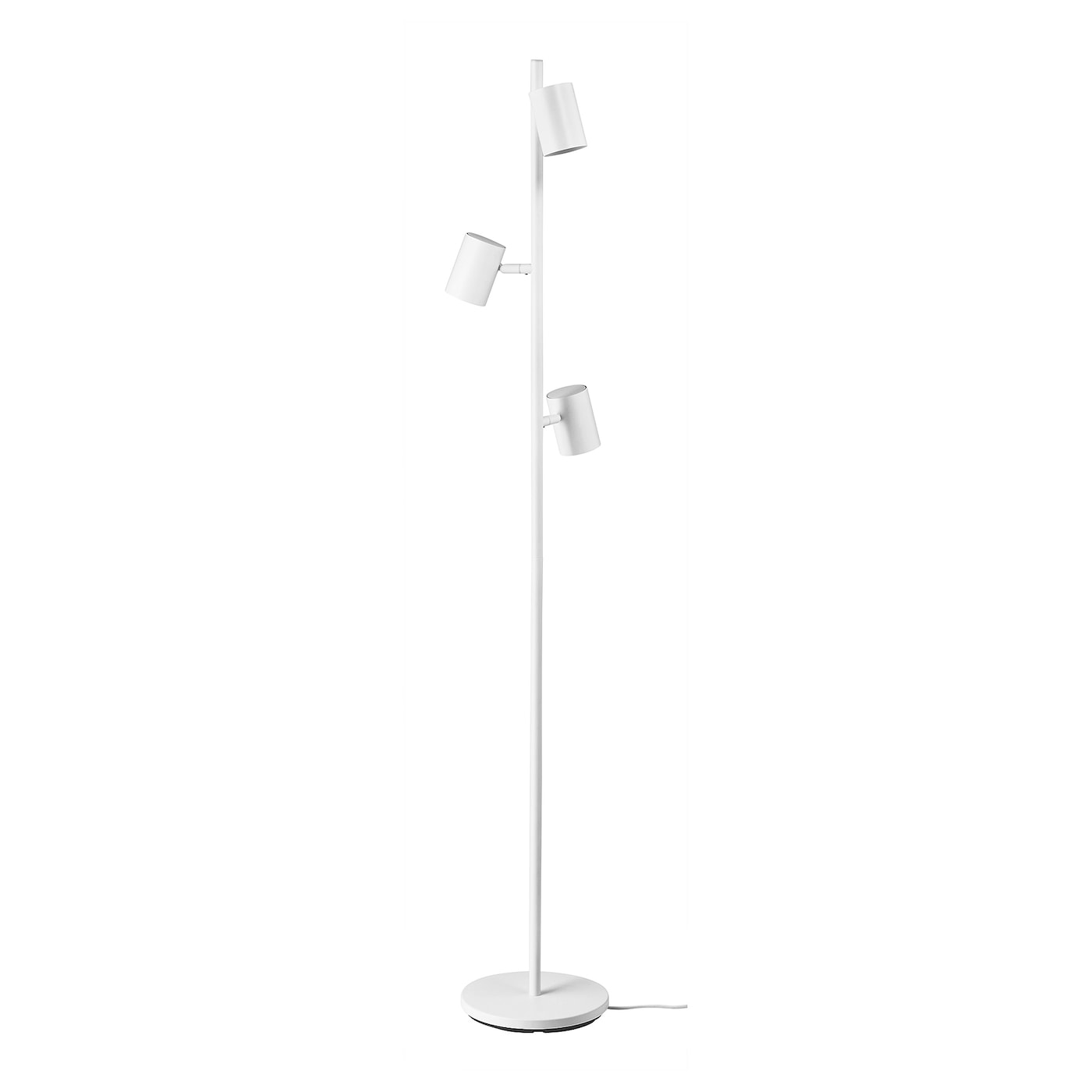 IKEA NYMÅNE lampa podłogowa z 3 reflektorami, biały, Maks.: 8.5 Wat