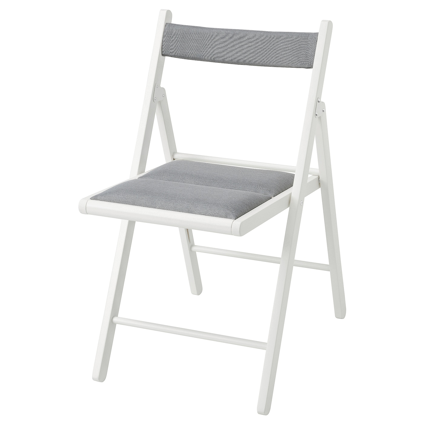 IKEA FRÖSVI krzesło składane, biały/Knisa jasnoszary, Przetestowano dla: 110 kg