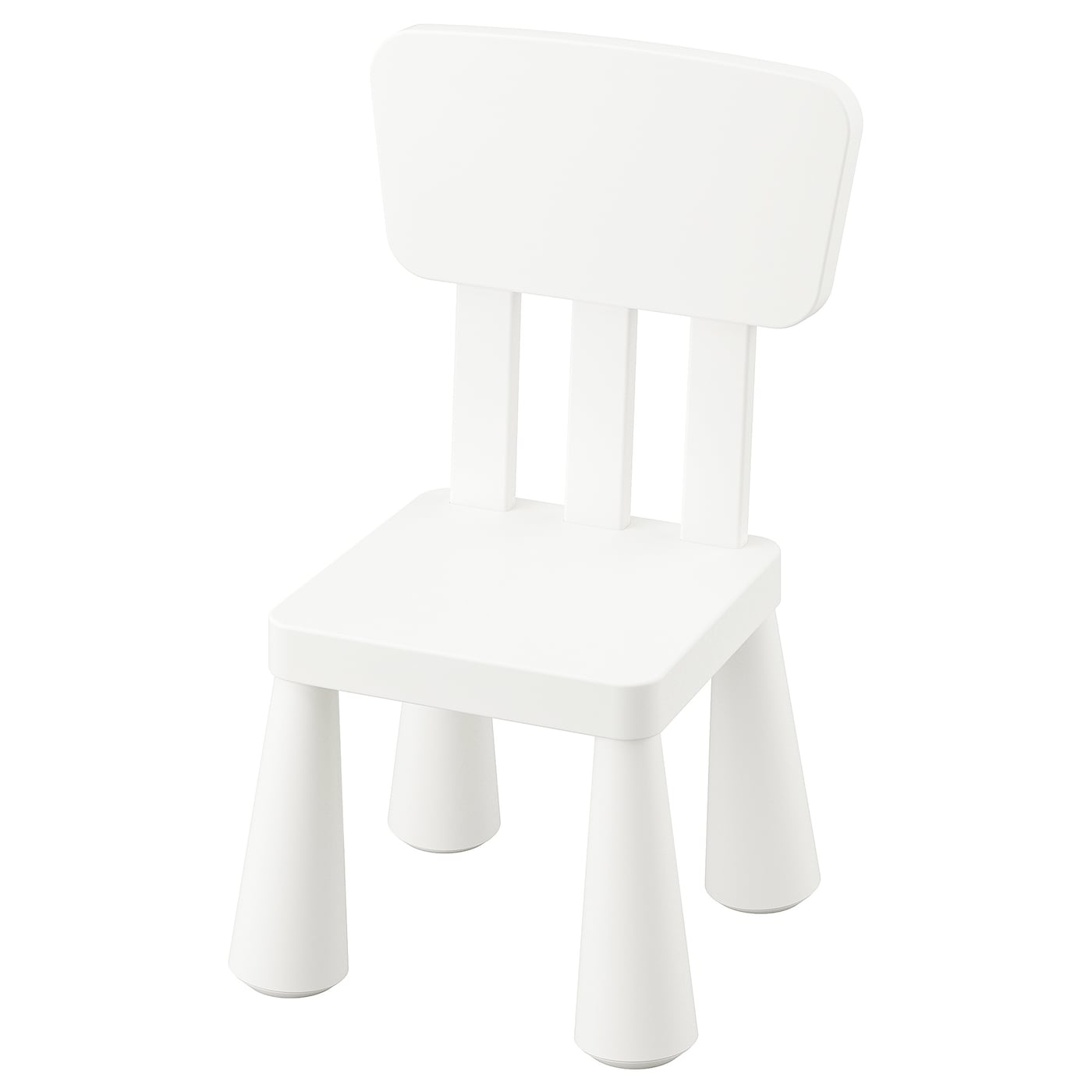 IKEA MAMMUT krzesełko dziecięce, do wewnątrz/na zewnątrz/biały, Szerokość: 39 cm