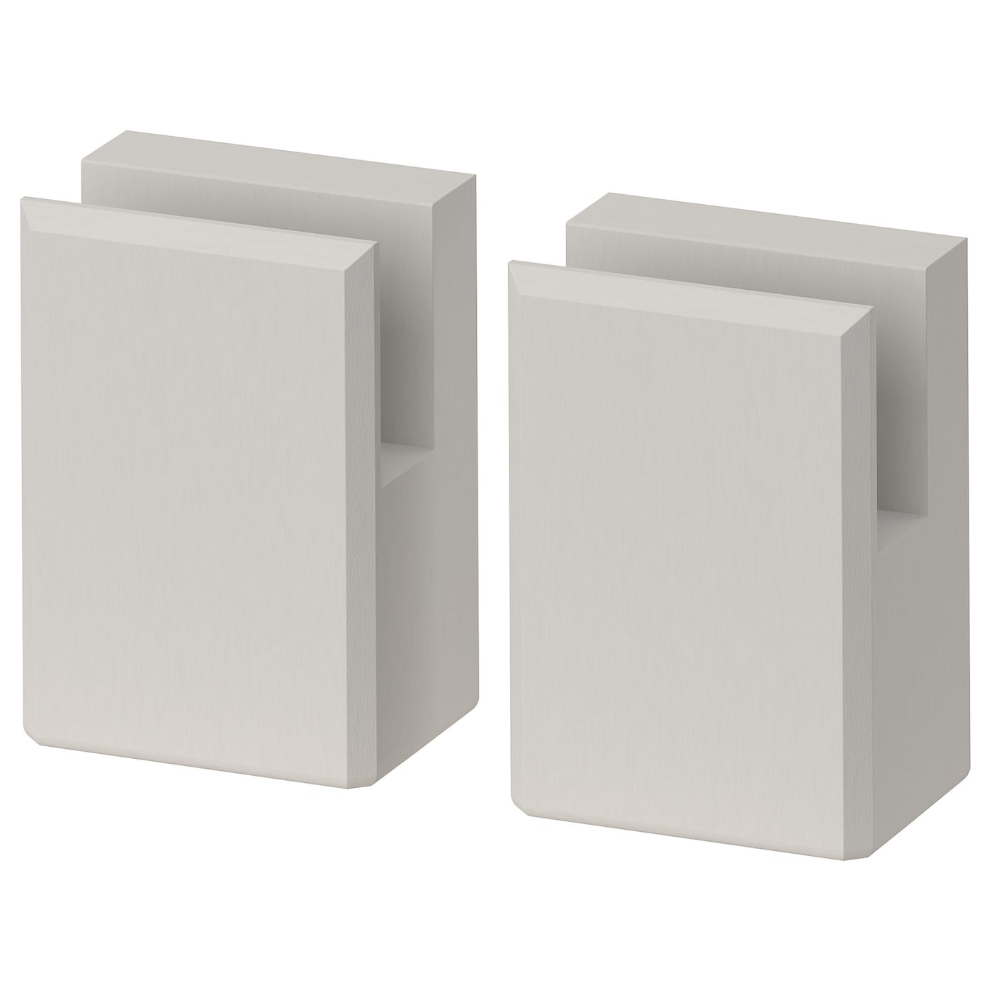 IKEA LERHYTTAN nóżka do cokołu ozdobnego, jasnoszary, 8 cm